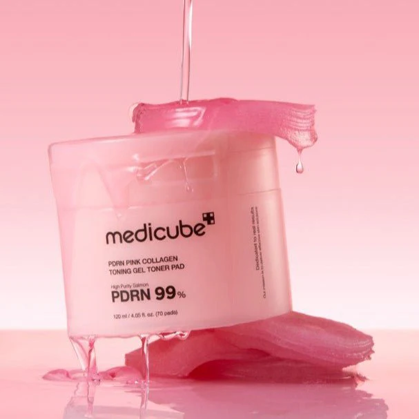 Medicube - PDRN Pink Collagen Toning Gel Toner Pad 120ml 70 Pads