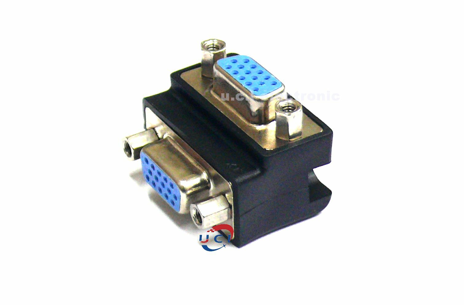【UCI電子】(二H-2) RS232轉接頭母對母90度RS232電腦串口 DB9 九針L型直角90度彎頭免焊轉換頭