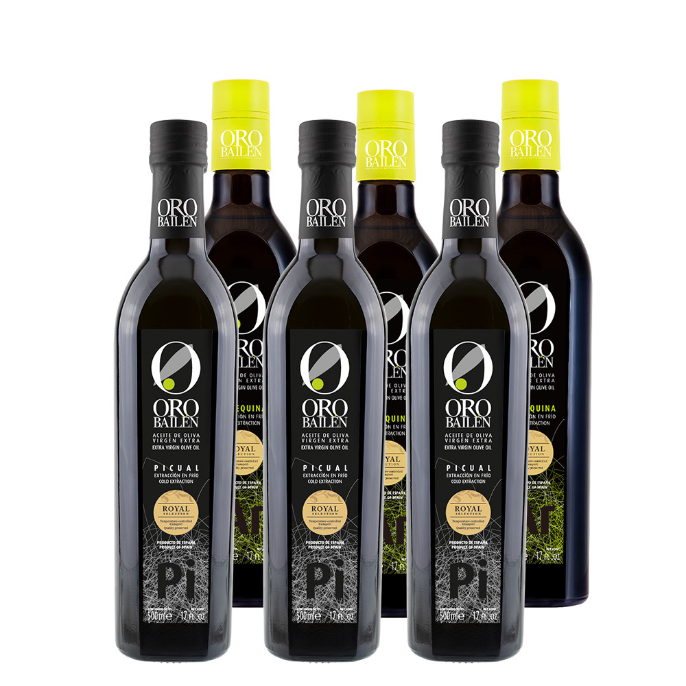 【本月箱購主打星】皇嘉特級冷初榨橄欖油500ml 6入組贈藍舶比利時鹽之花(瓷罐/125g)*1