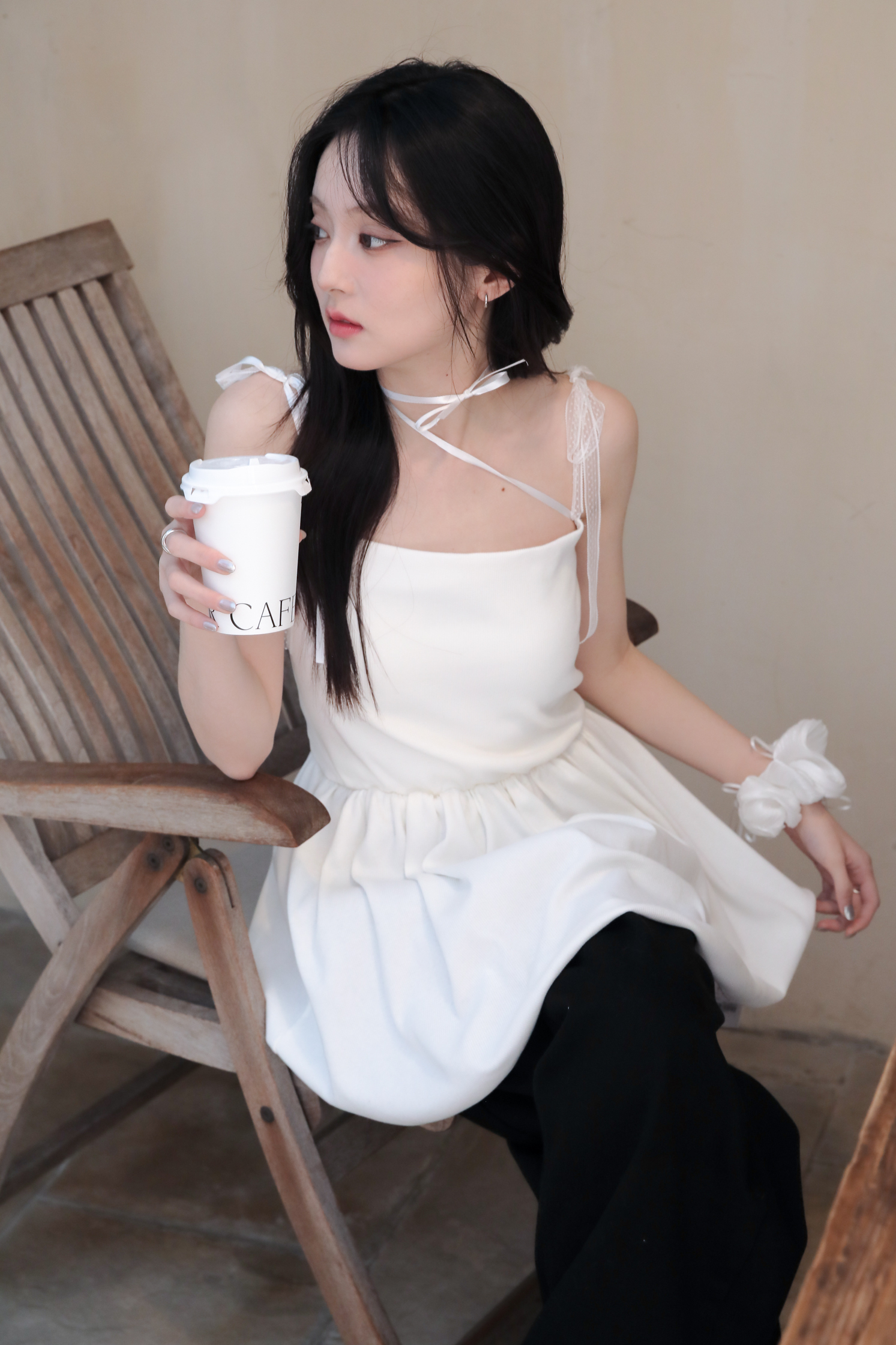 Lace Strap One Piece #洋裝