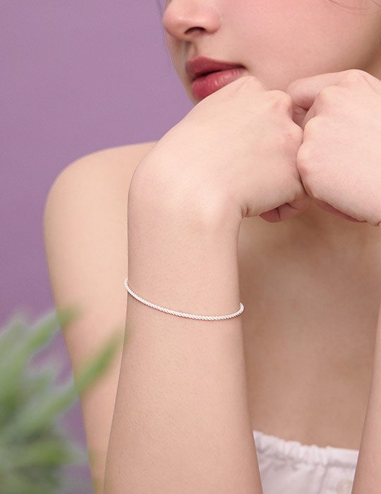 【925純銀】不規則滿天星手鍊