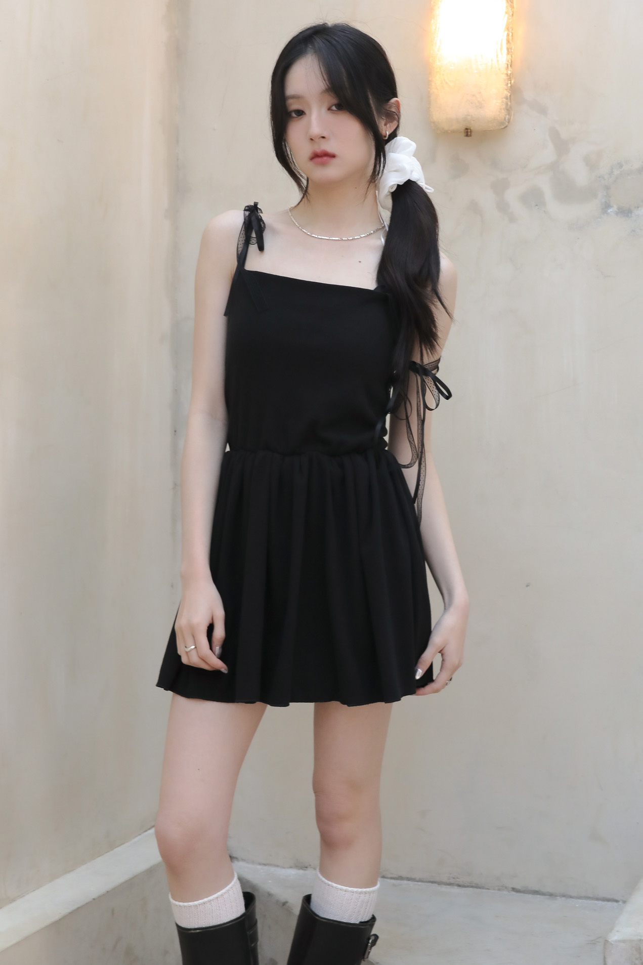 Lace Strap One Piece #洋裝