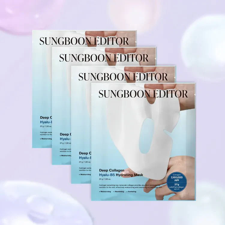 Sungboon Editor [長效補水保濕]深層膠原蛋白透明質酸B5保濕過夜面膜(4片裝)