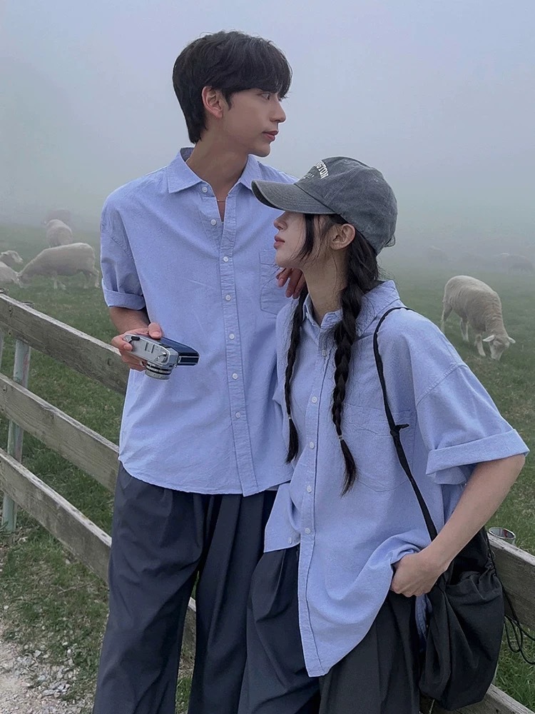 SIMPLEACTION 簡約寬鬆短袖襯衫