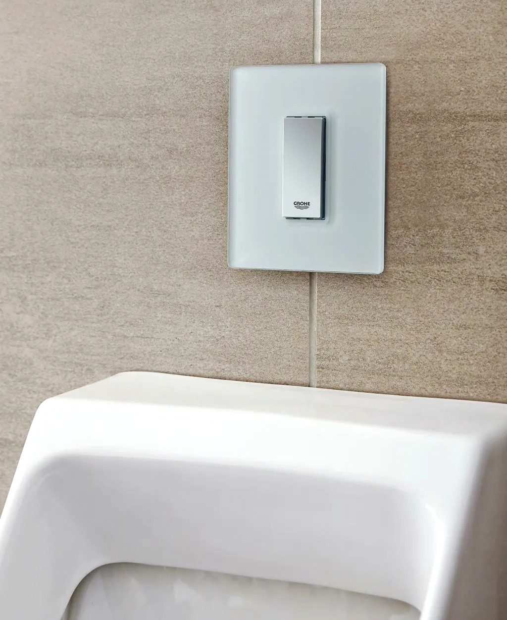GROHE｜Skate Cosmo 單段式沖水面板（鉻色）38787000 38784000