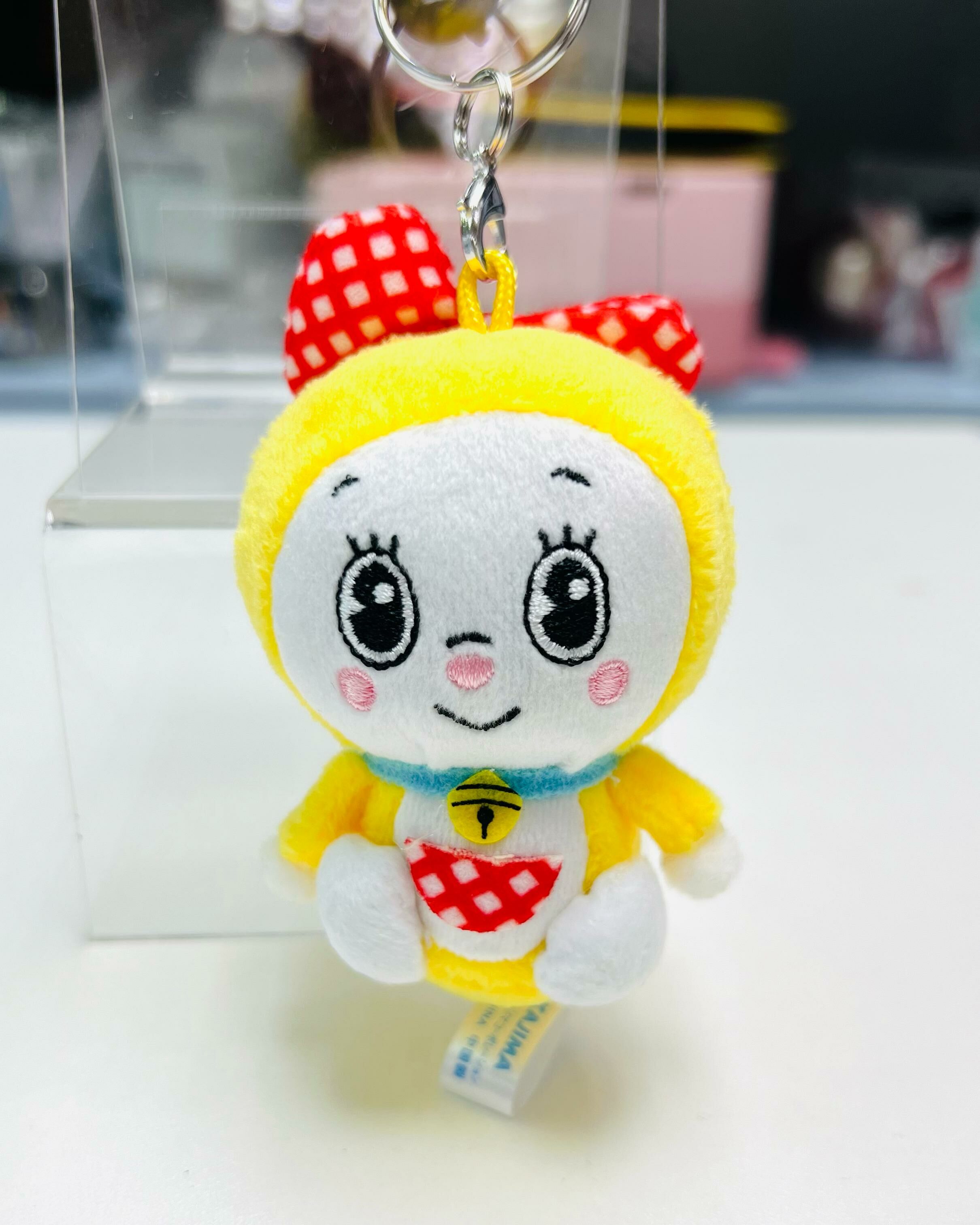 Doraemon Dorami-chan Carabiner Mascot Plush Keychain Yellow