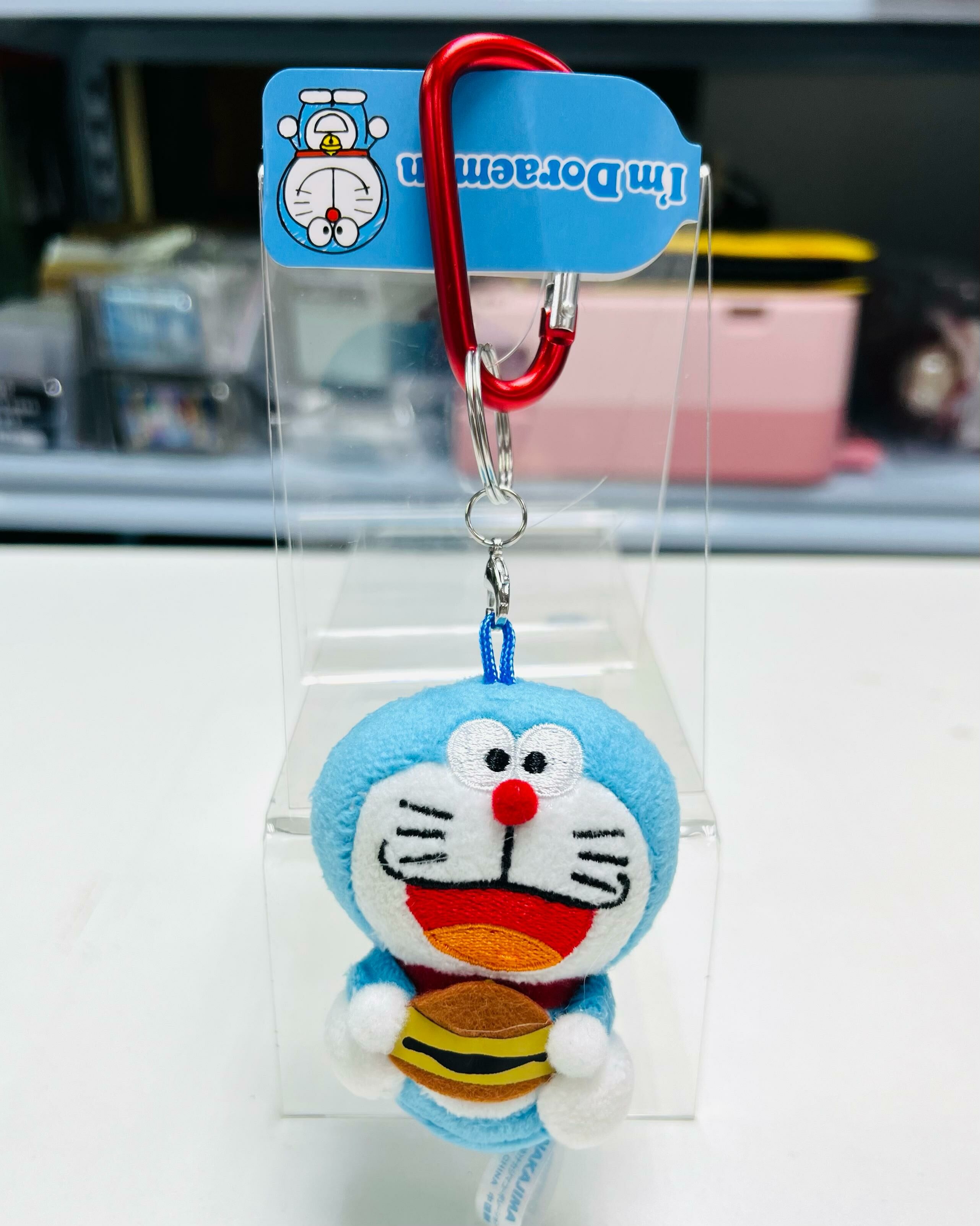 Doraemon Carabiner Dorayaki Mascot Keychain