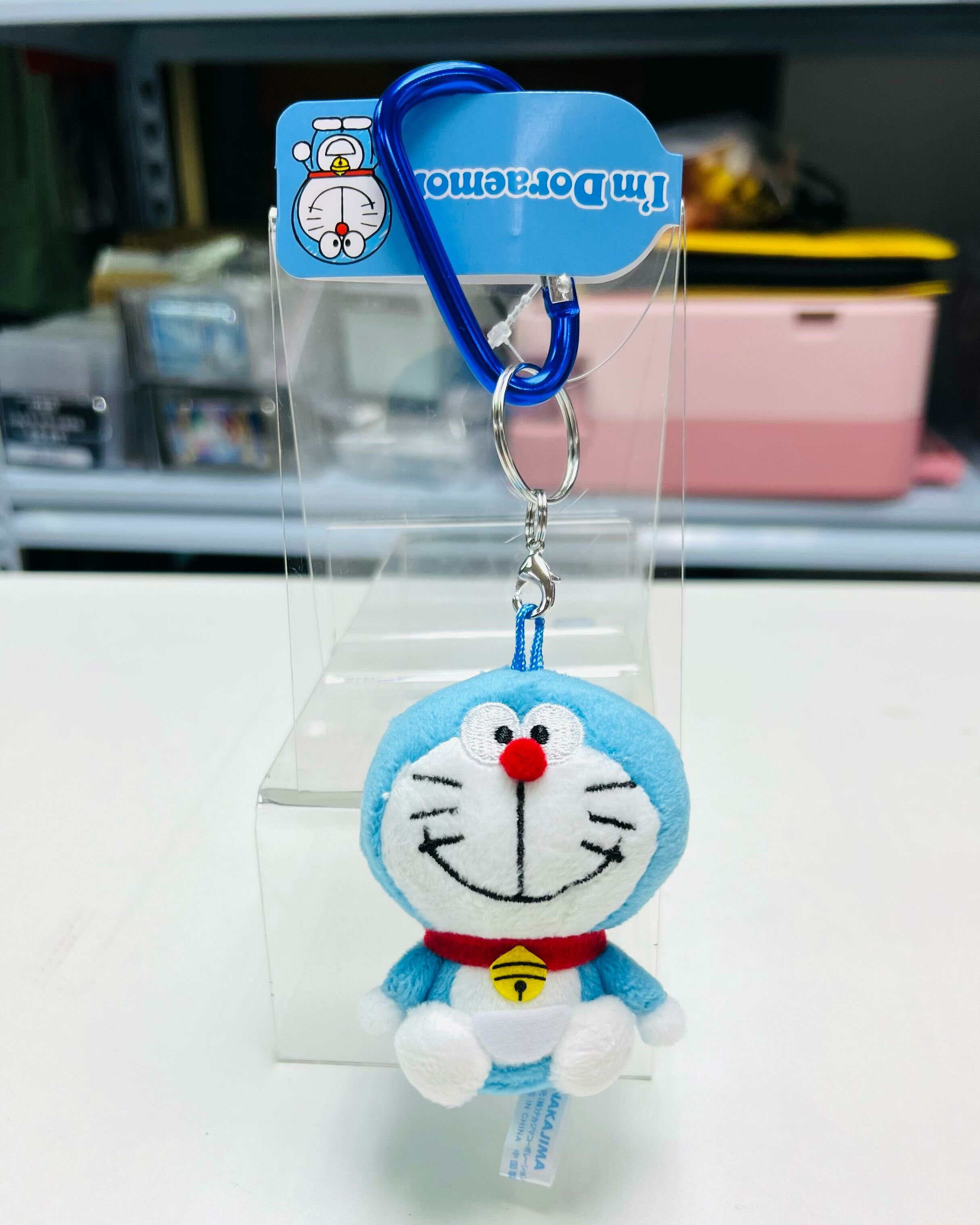 Doraemon Carabiner Mascot Plush Keychain