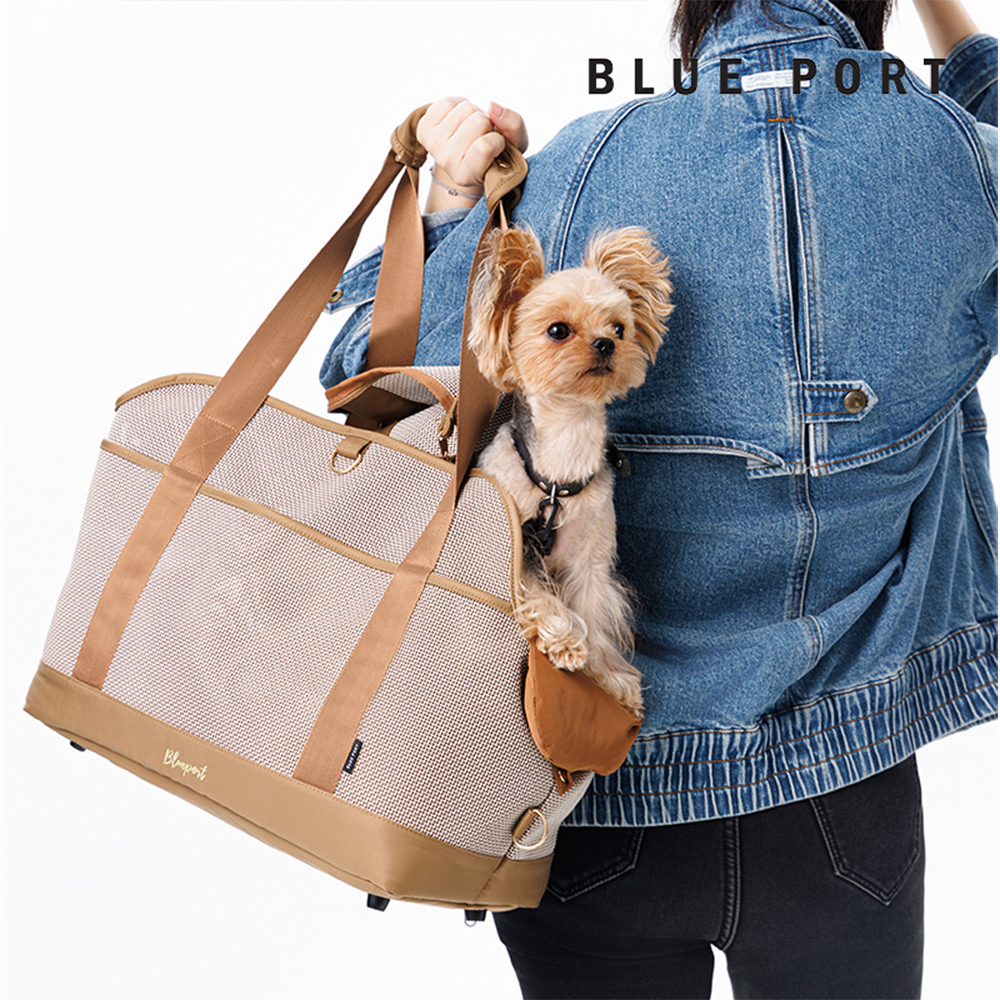 Blue Port - BP透氣單肩包 - 摩卡棕