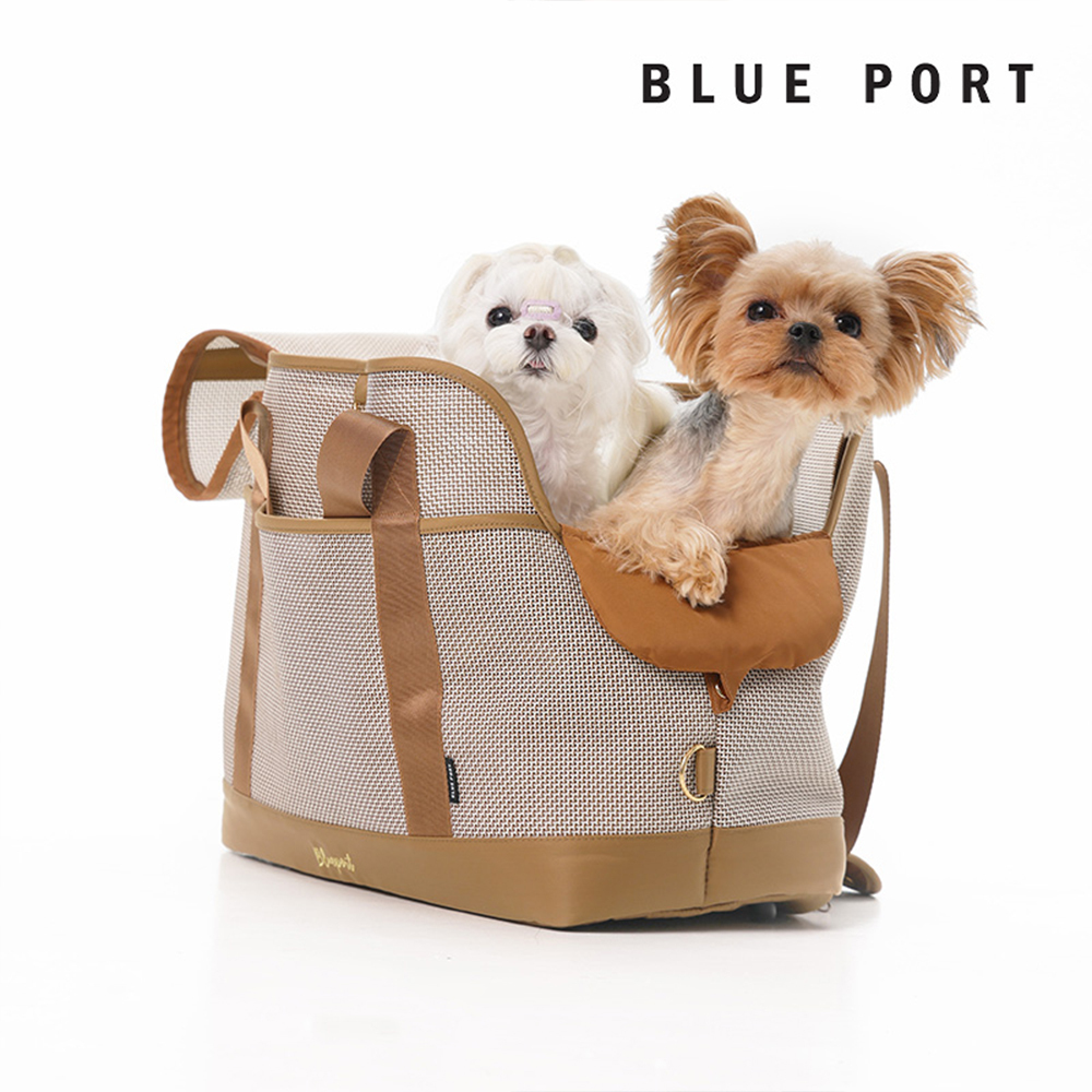 Blue Port - BP透氣單肩包 - 摩卡棕