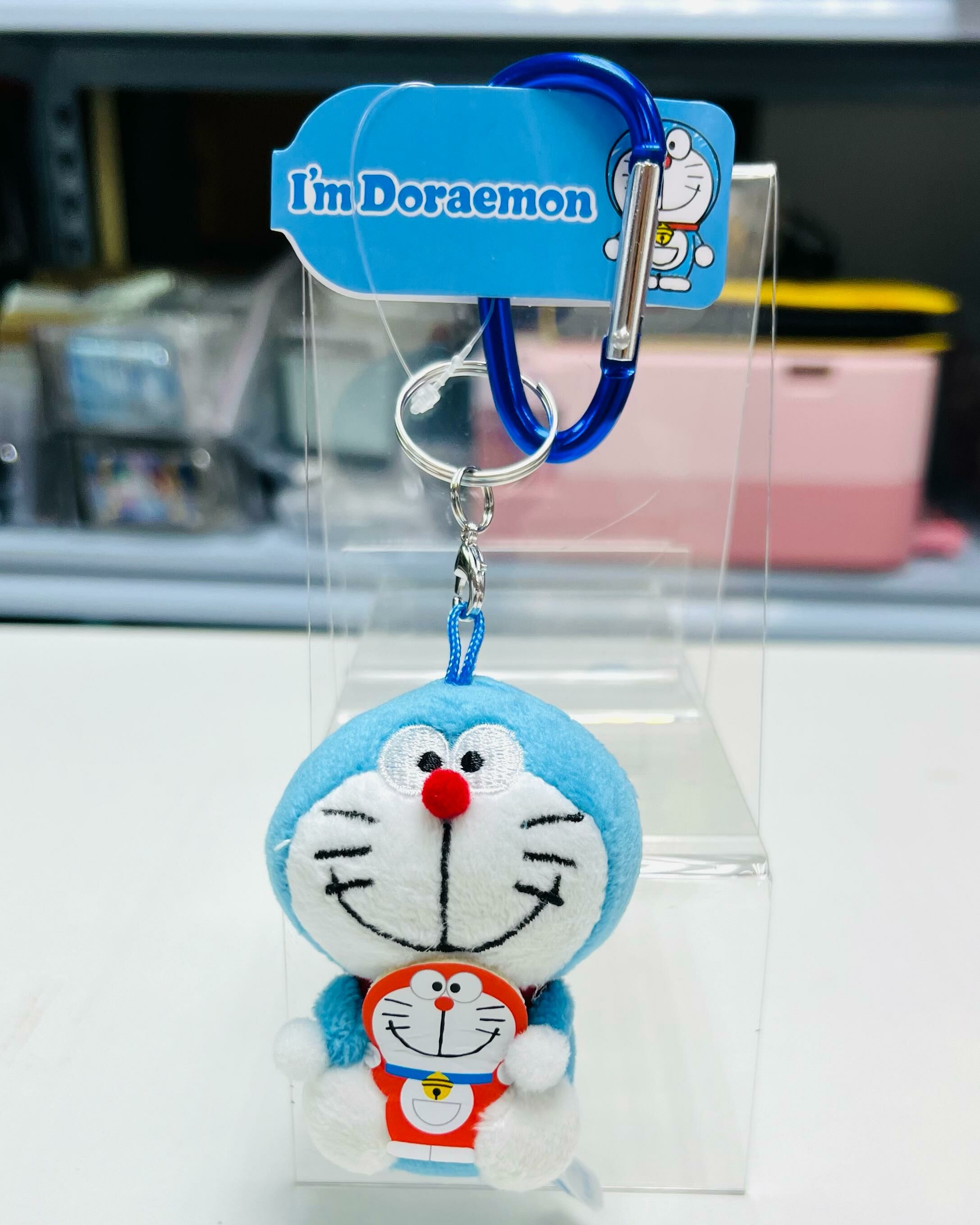 Doraemon Mini Dora Carabiner Mascot Plush Keychain