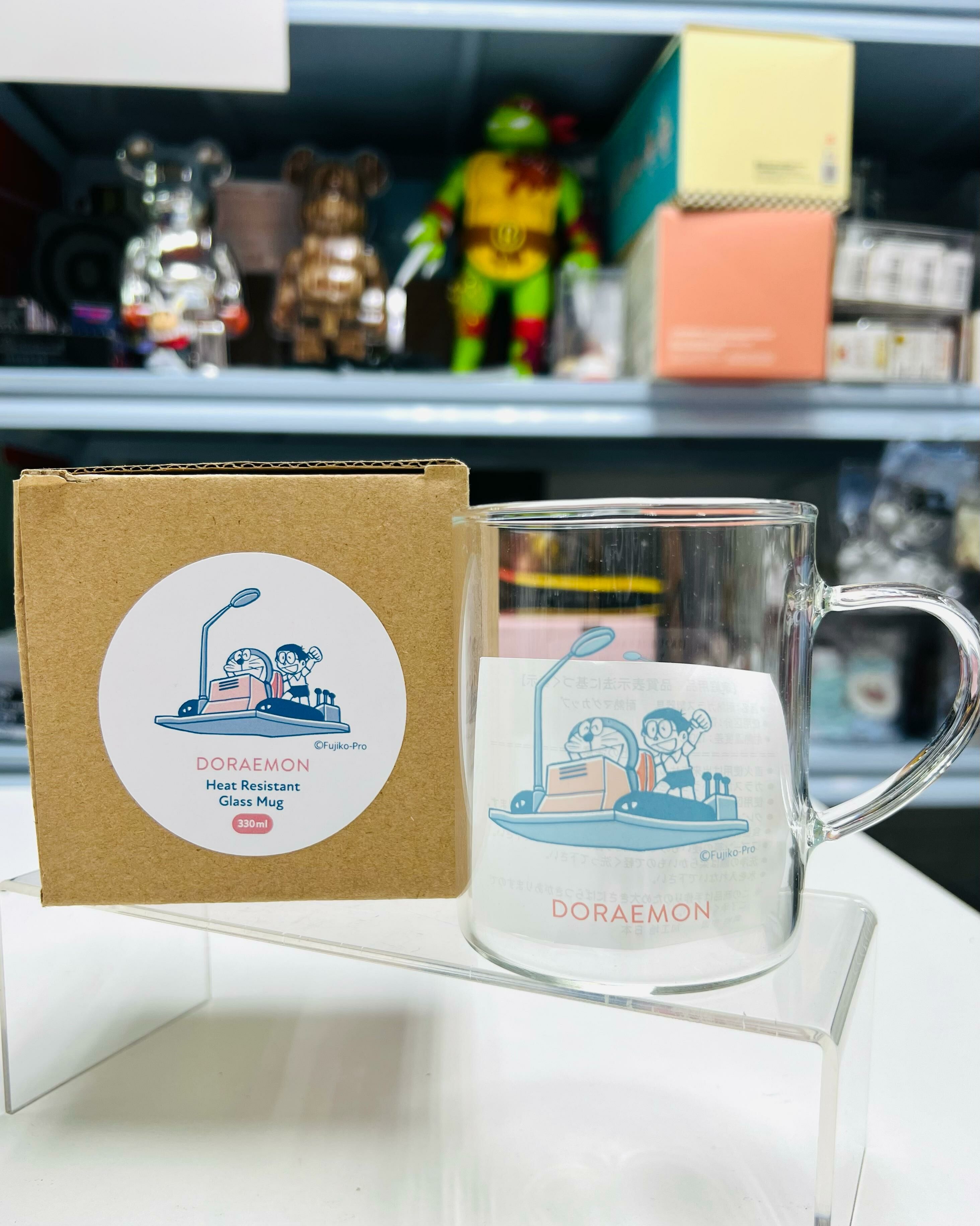 Doraemon Heat-Resistant Glass Mug-Time Machine(330ml)
