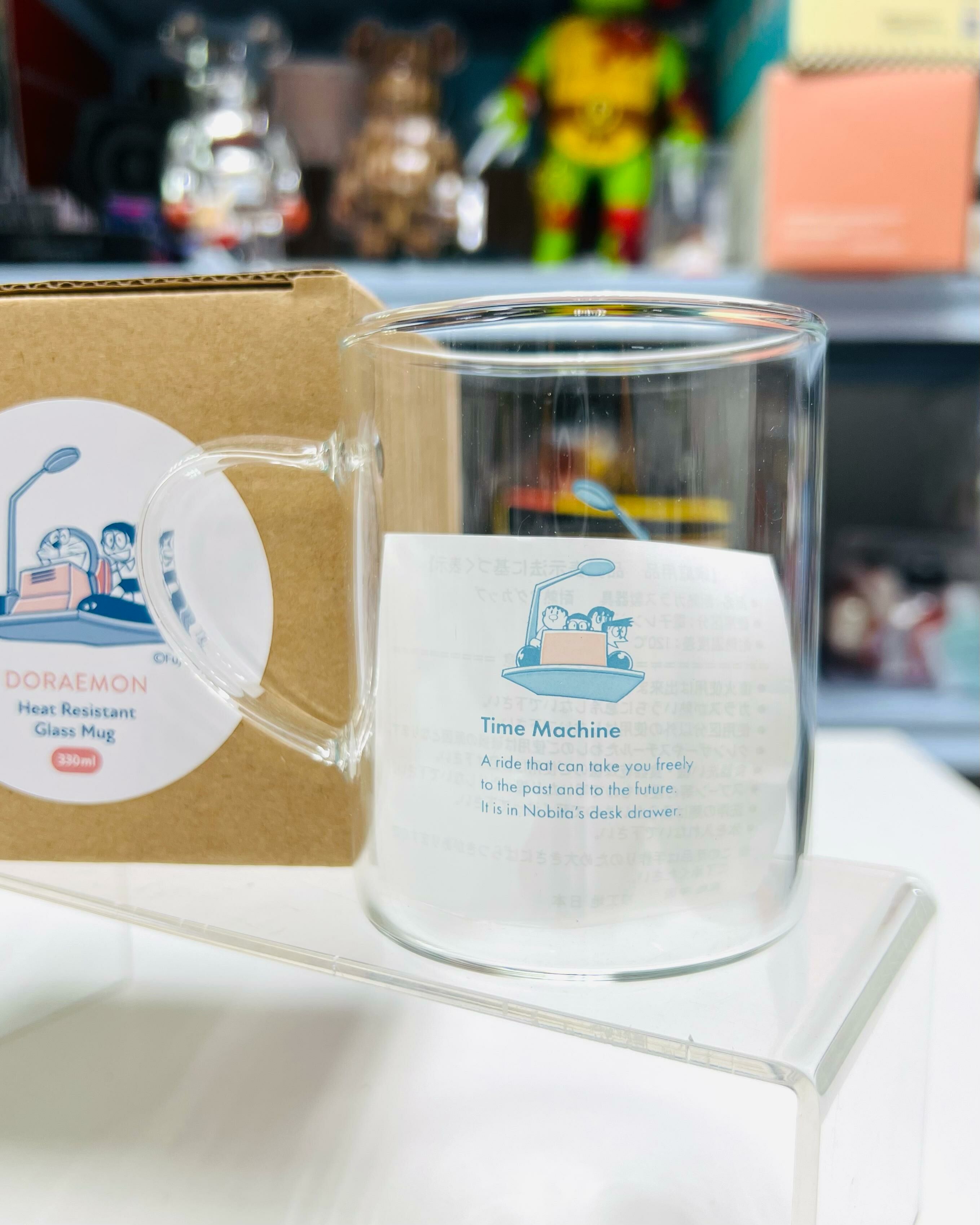 Doraemon Heat-Resistant Glass Mug-Time Machine(330ml)
