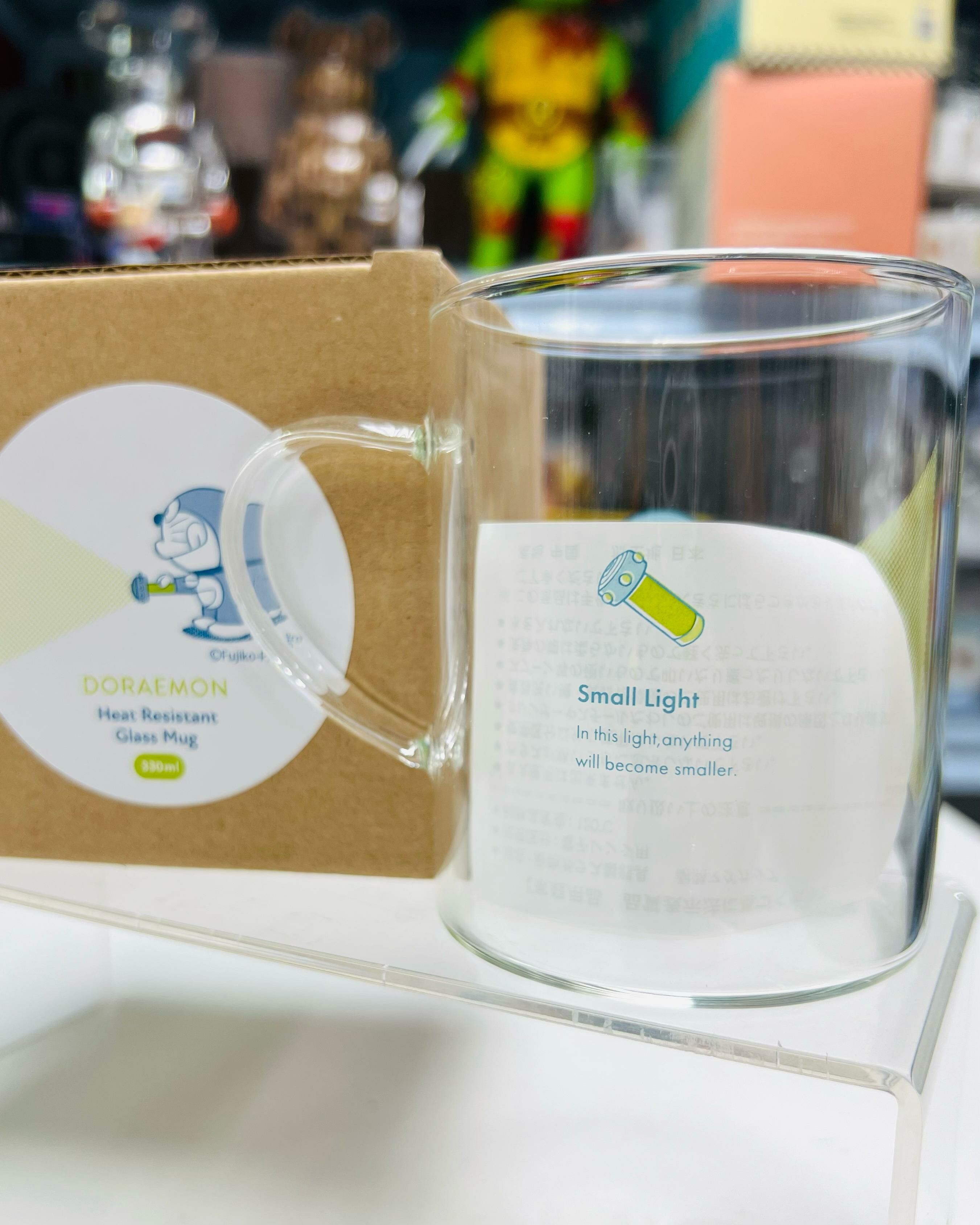 Doraemon Heat-Resistant Glass Mug-Small Light(330ml)