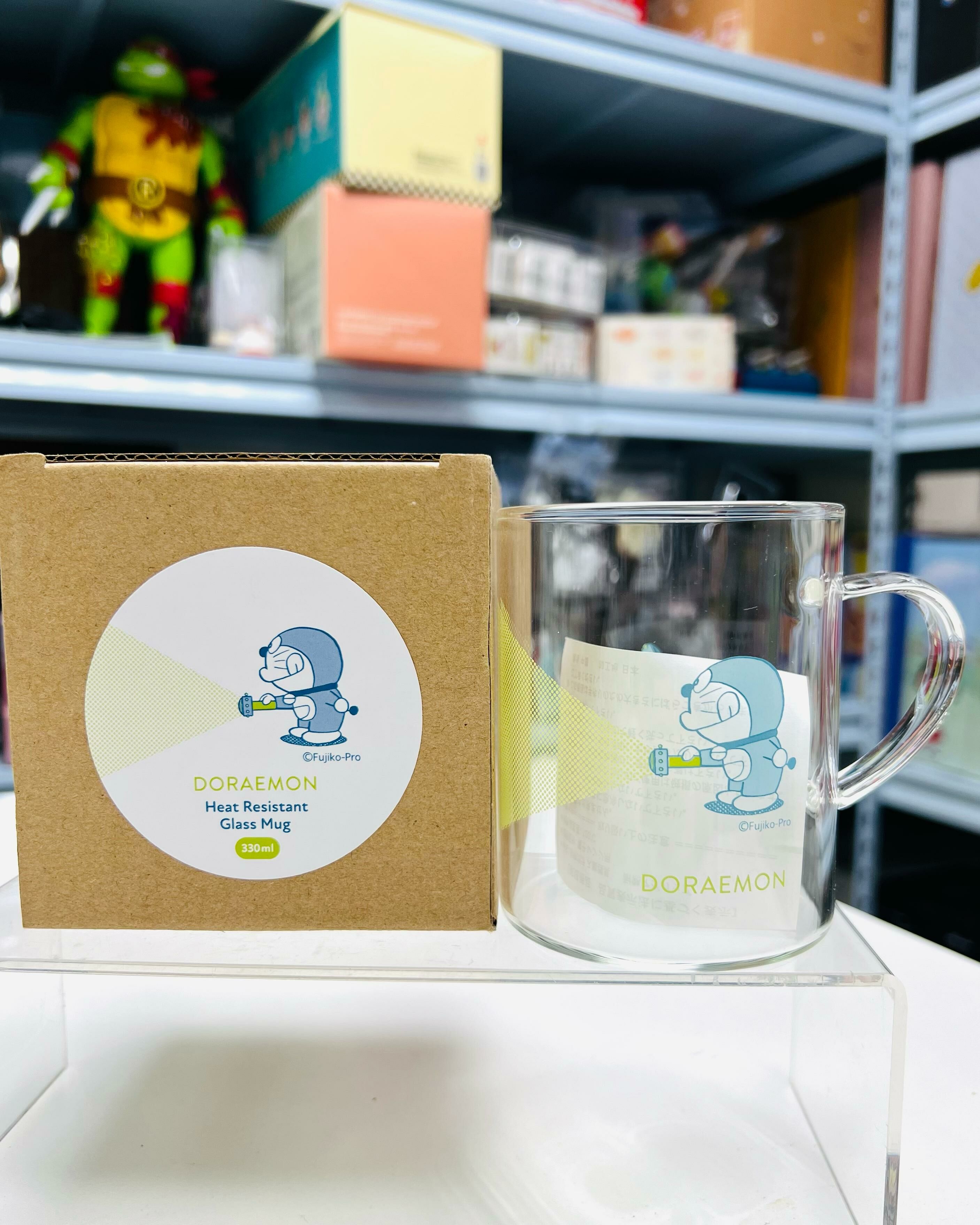 Doraemon Heat-Resistant Glass Mug-Small Light(330ml)