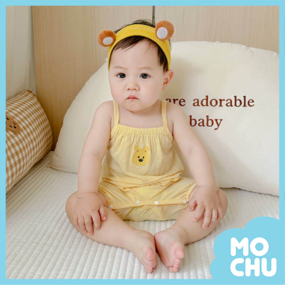 維尼頭透氣吊帶連身衣