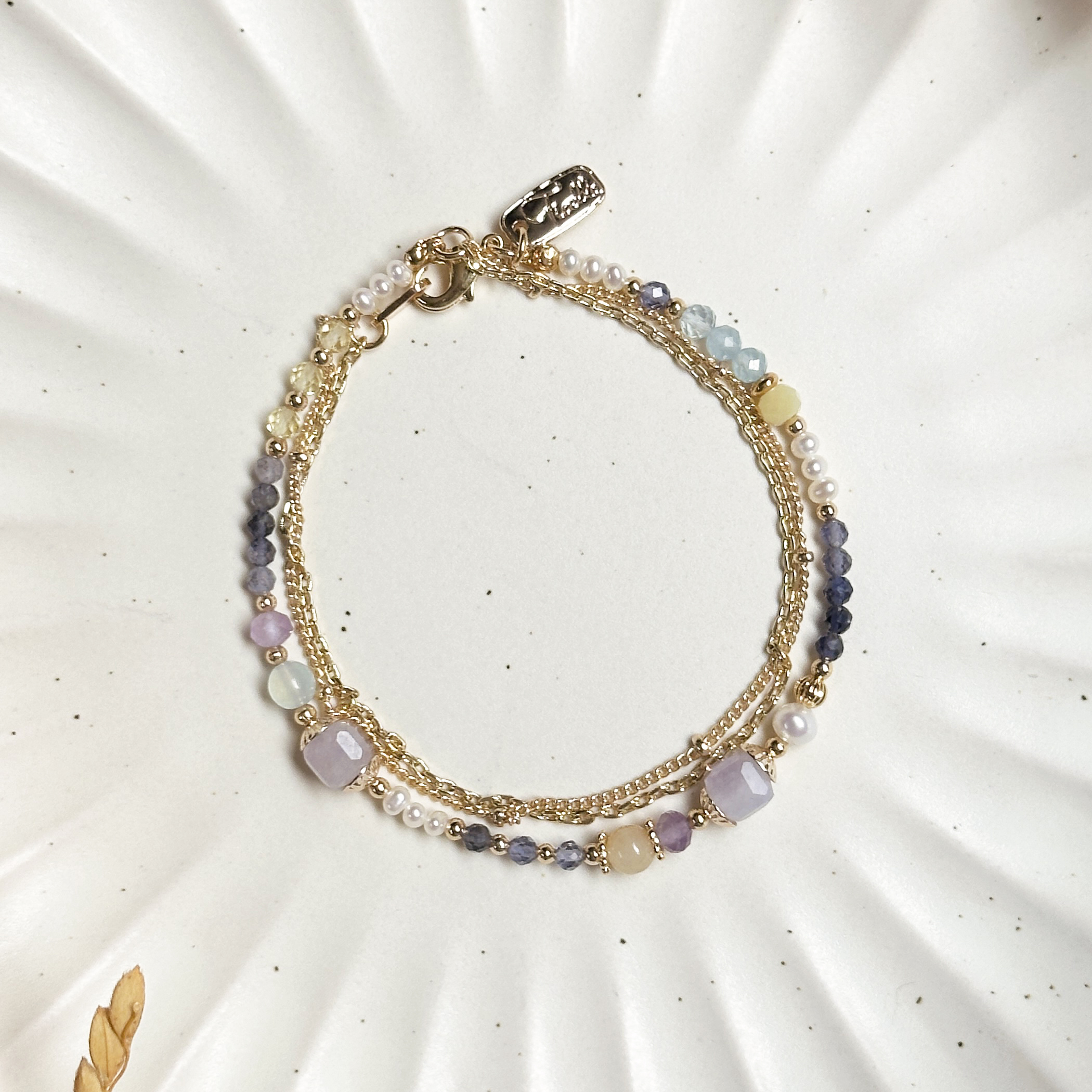 生日花 · 拾壹月拾伍 · 冬紫羅蘭 – 紫水晶 – 手鍊