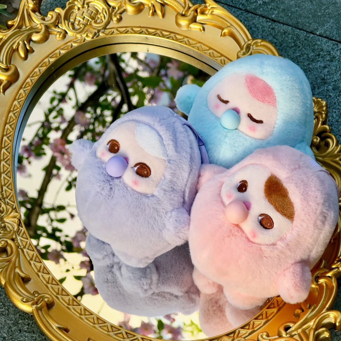 POP MART 泡泡瑪特 PUCKY 豆子冒泡系列 毛絨掛件 吹泡泡 盲盒 整端整盒6個