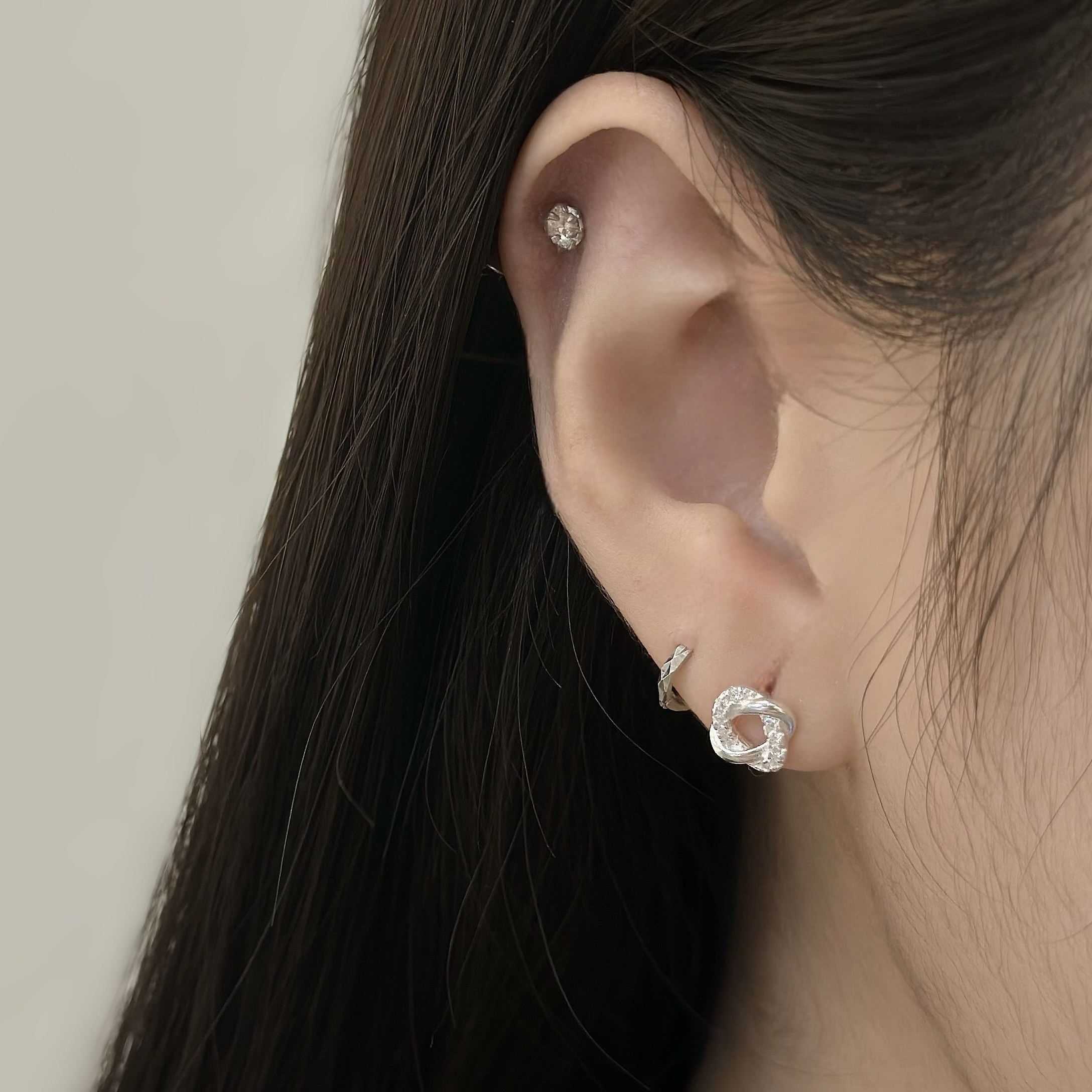 H13排鑽繞線純銀耳針