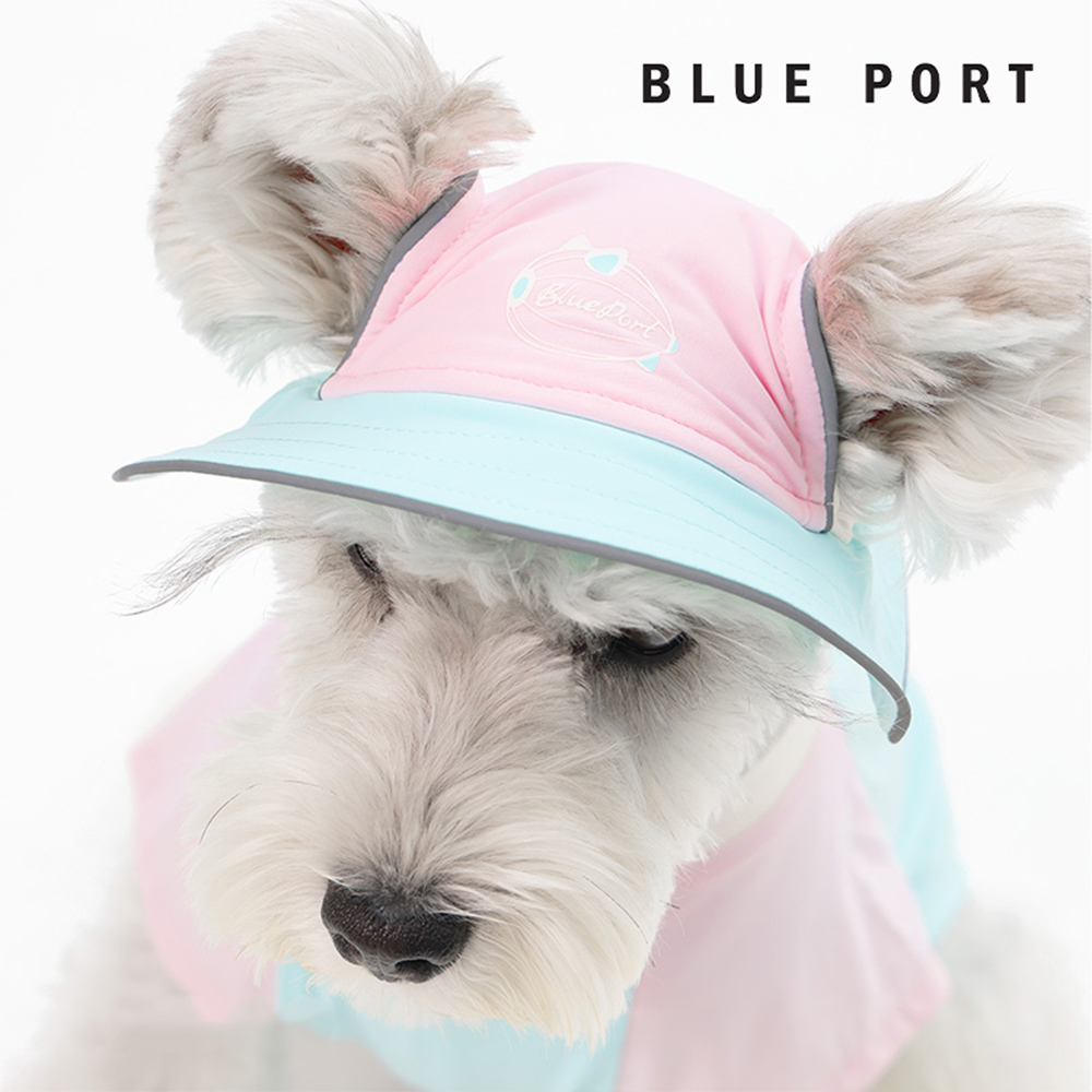 Blue Port - BP防曬遮陽帽 - 黃綠/粉藍