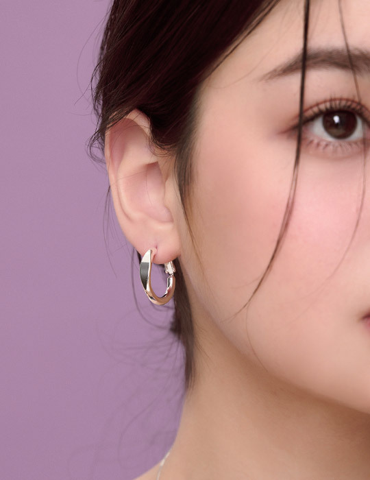質感設計圈圈。針式耳環