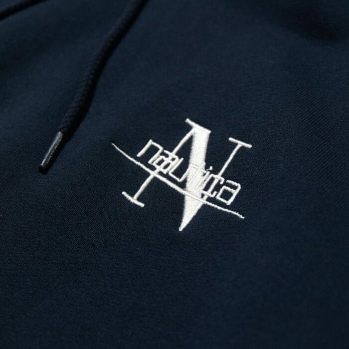 NAUTICA Back Embroidery Logo Sweat Hoodie 刺繡大logo 帽t