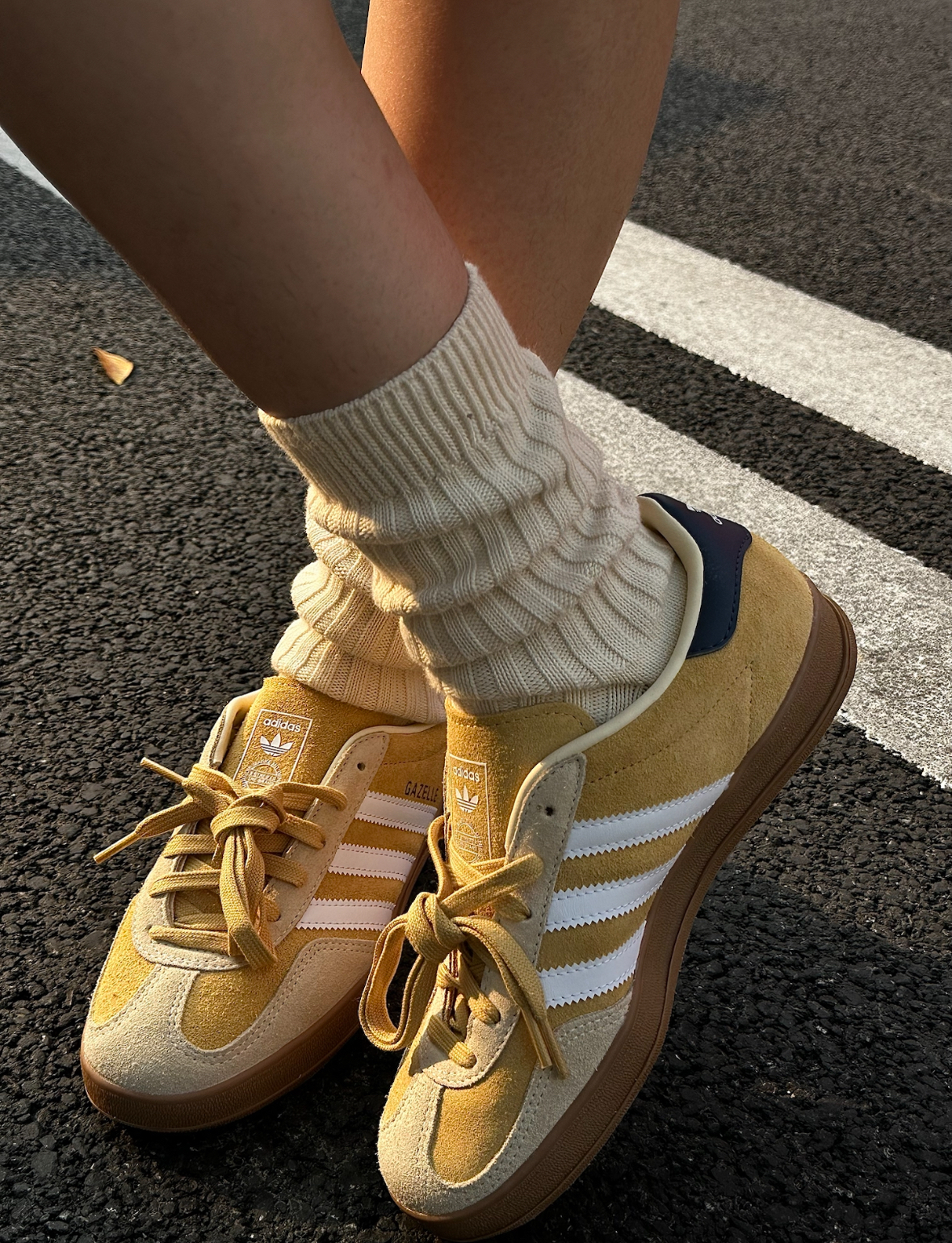 Adidas Originals Gazelle 奶油芝士 黃色 藏藍色 麂皮 復古 德訓鞋 JI3523/預購