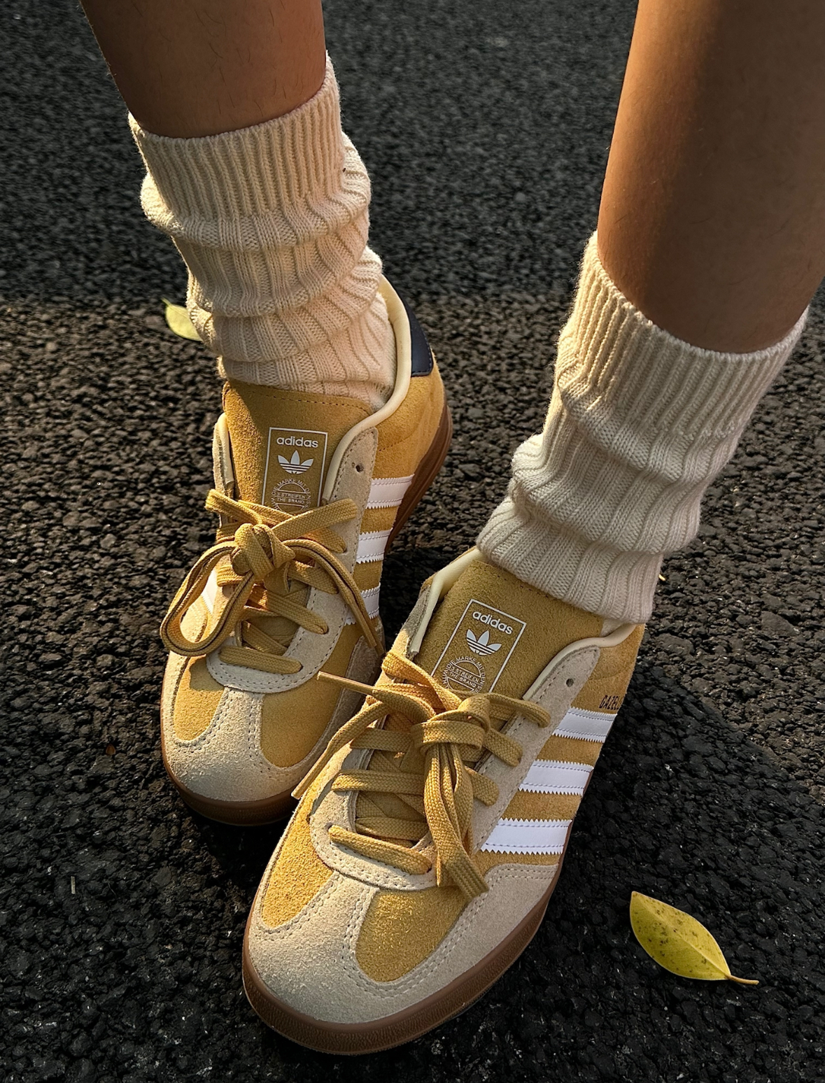 Adidas Originals Gazelle 奶油芝士 黃色 藏藍色 麂皮 復古 德訓鞋 JI3523/預購