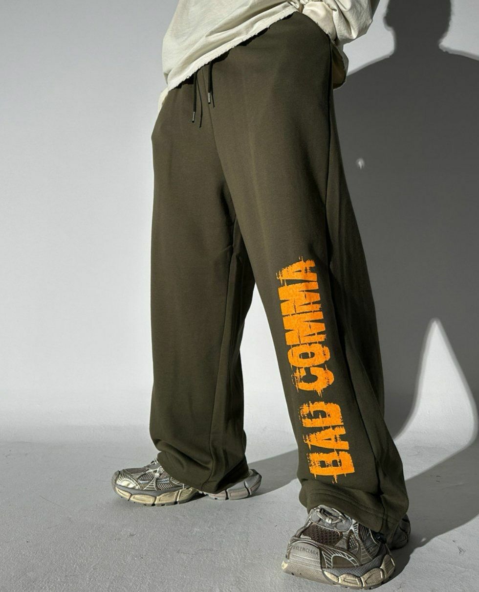 英文字鬆身運動褲 GUNNER-002P