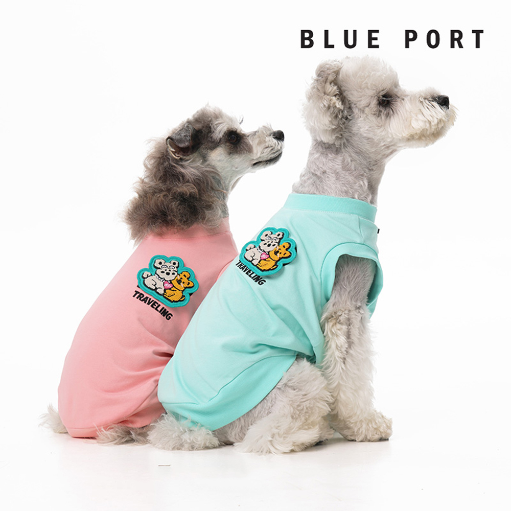 Blue Port - BP魔術貼衛衣馬甲 - 粉紅/淺藍