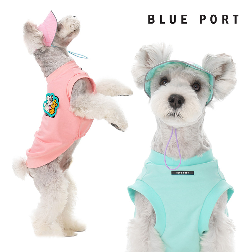 Blue Port - BP魔術貼衛衣馬甲 - 粉紅/淺藍