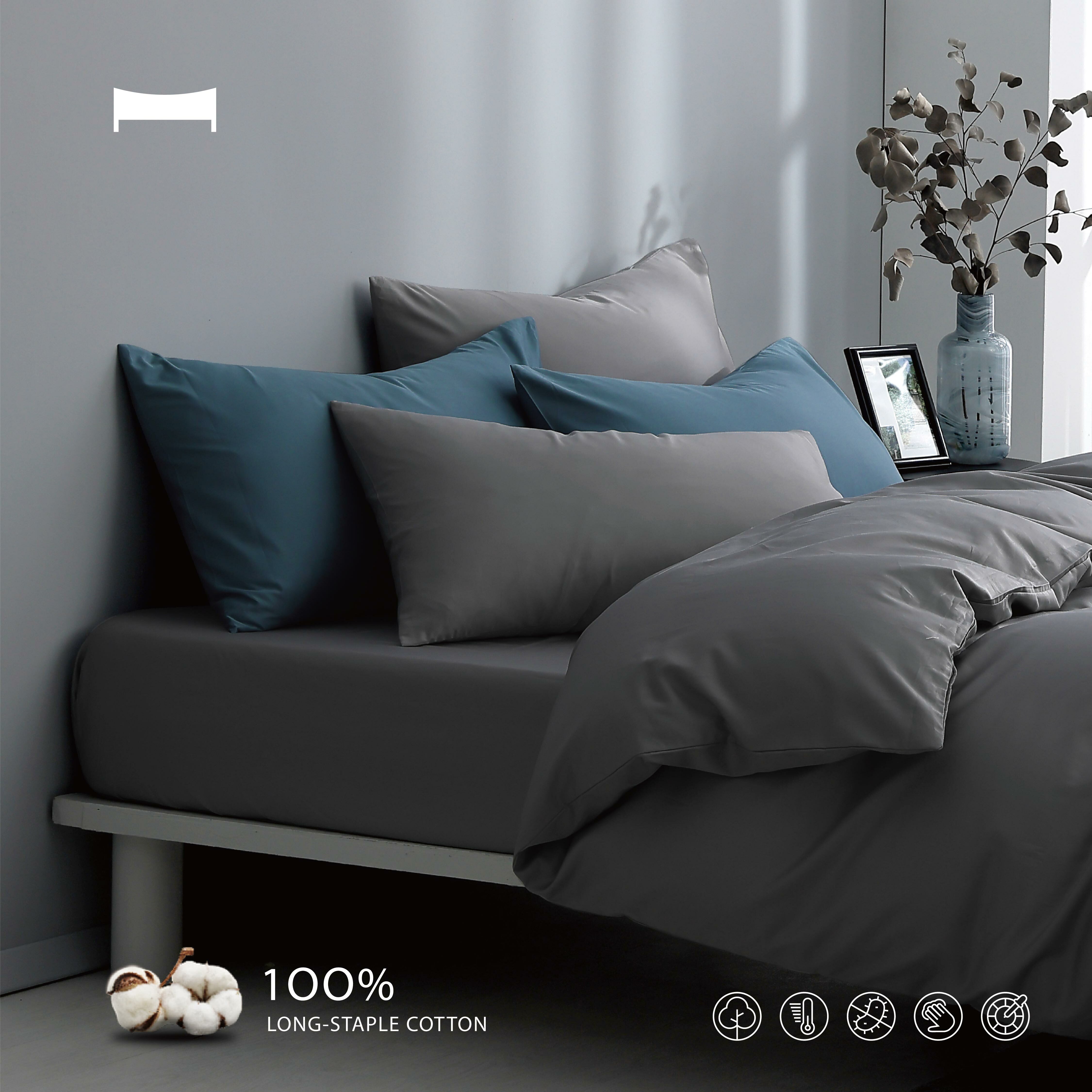 睡棉美學｜60支長絨棉《積雨雲灰 STORM》