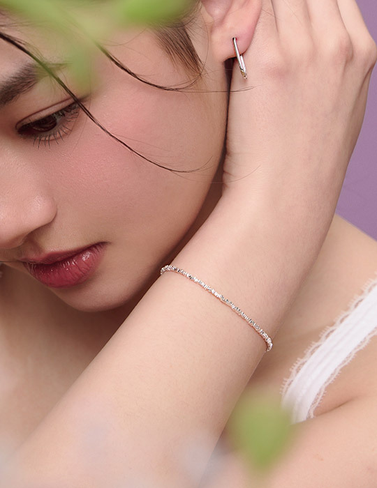 【925純銀】閃耀碎銀手鍊