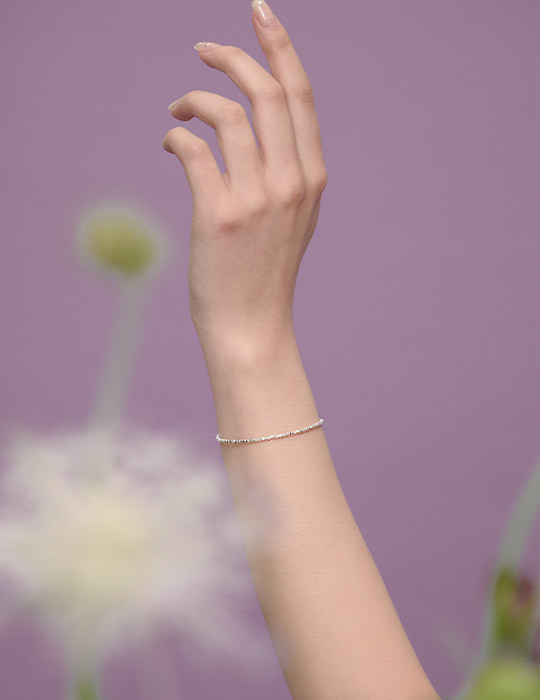 【925純銀】閃耀碎銀手鍊