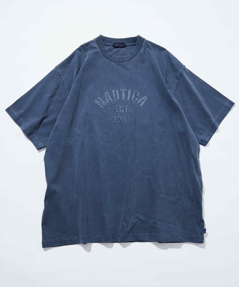 JP NAUTICA Pigment Dyed Felt Patch Arch Logo S/S Tee 水洗