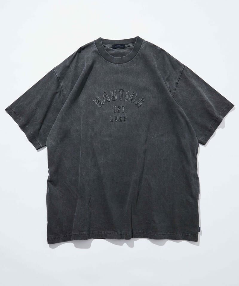 JP NAUTICA Pigment Dyed Felt Patch Arch Logo S/S Tee 水洗