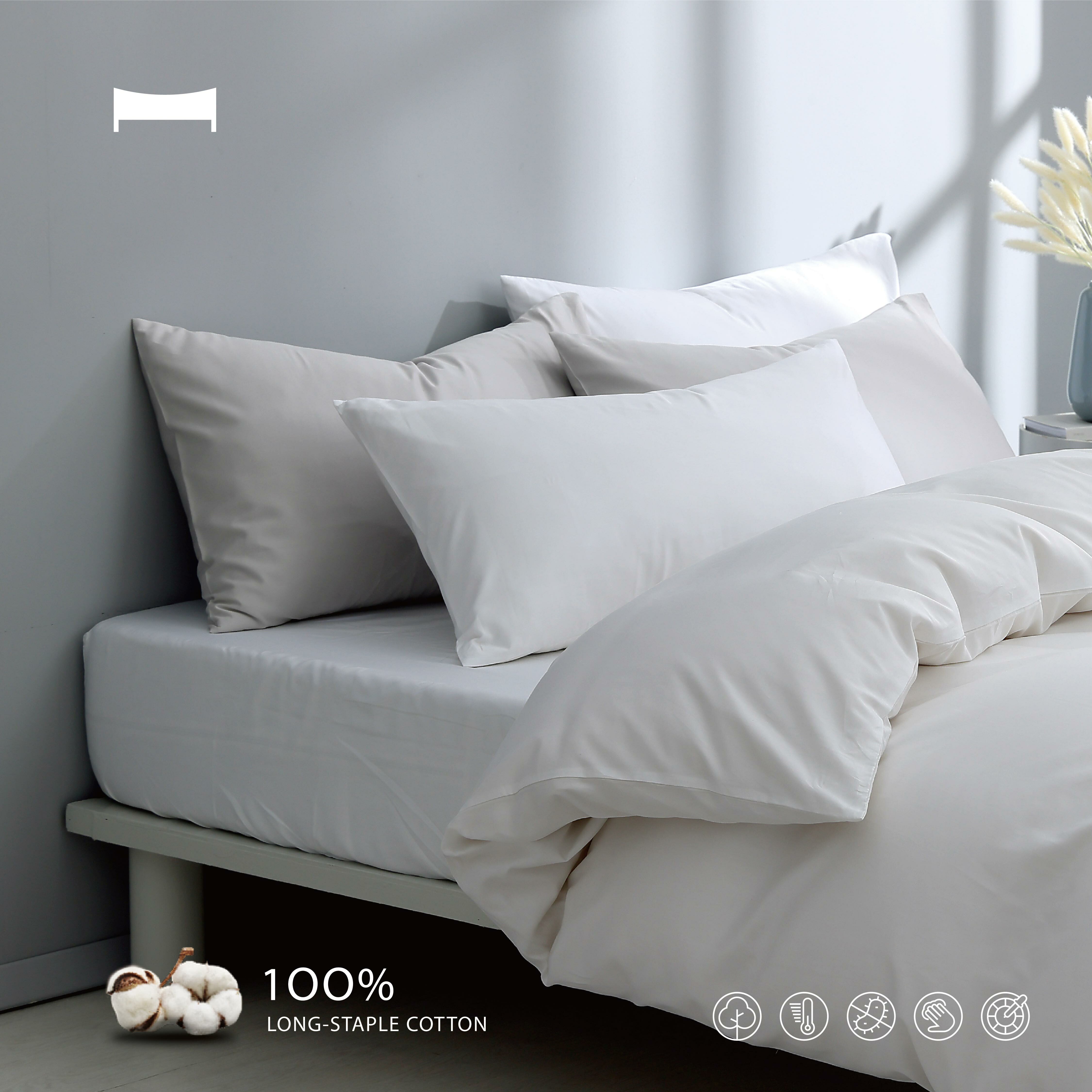 睡棉美學｜60支長絨棉《月瓷白 MOON PORCELAIN》