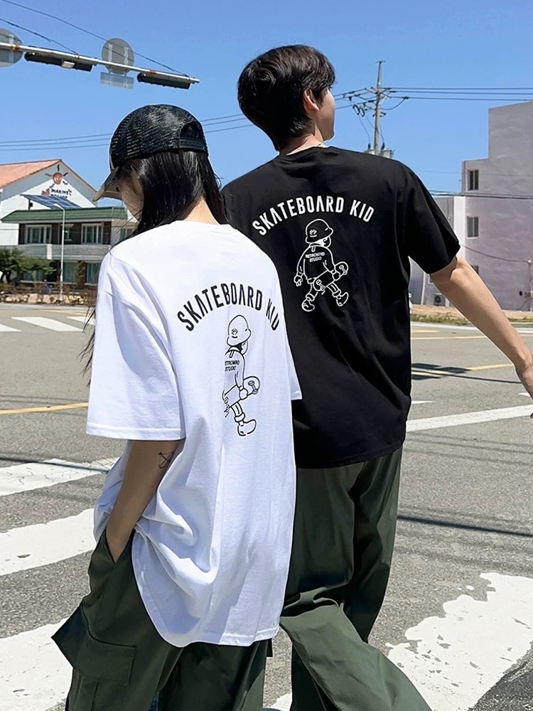 SIMPLEACTION 卡通印花短袖上衣