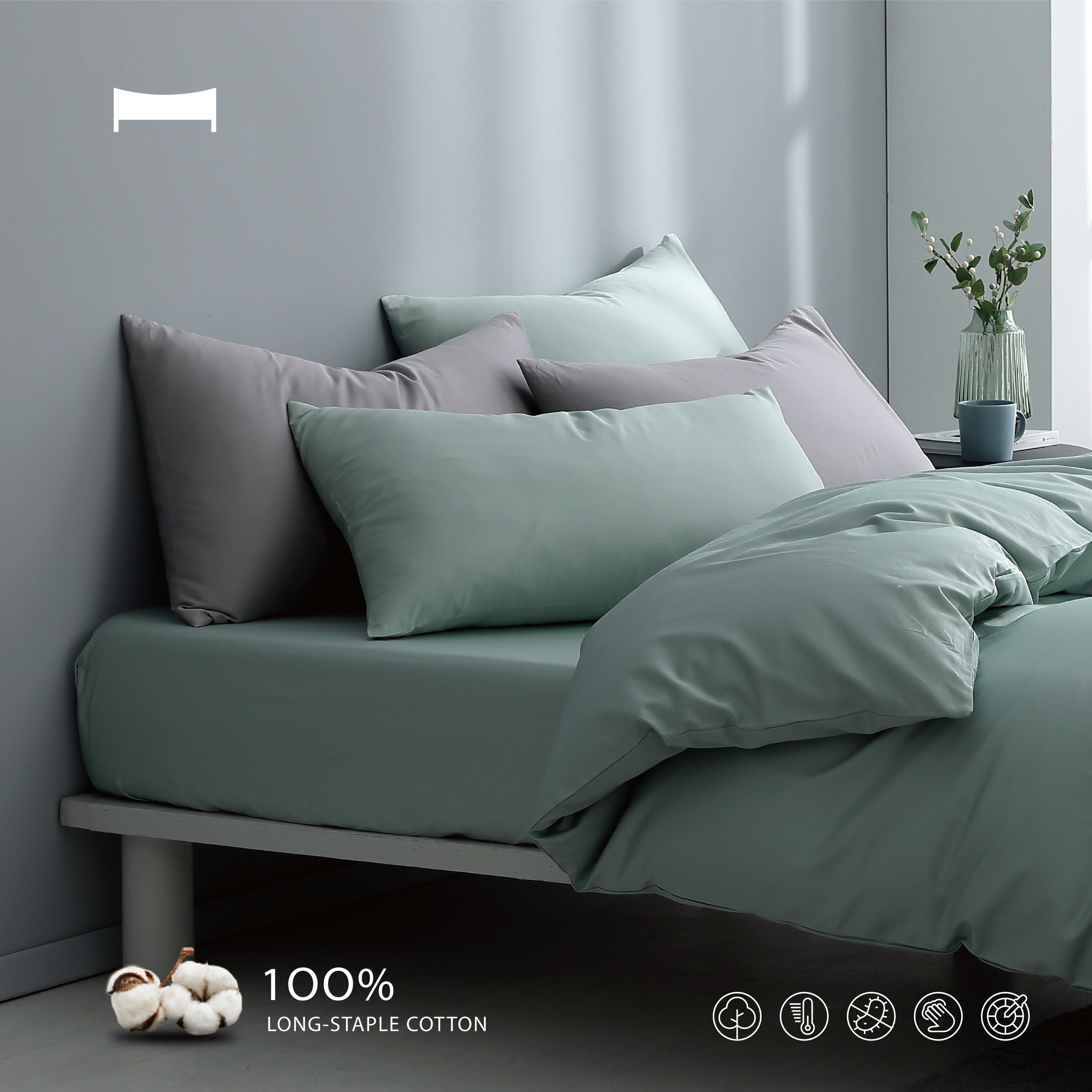 睡棉美學｜60支長絨棉《氣泡綠 BUBBLE》