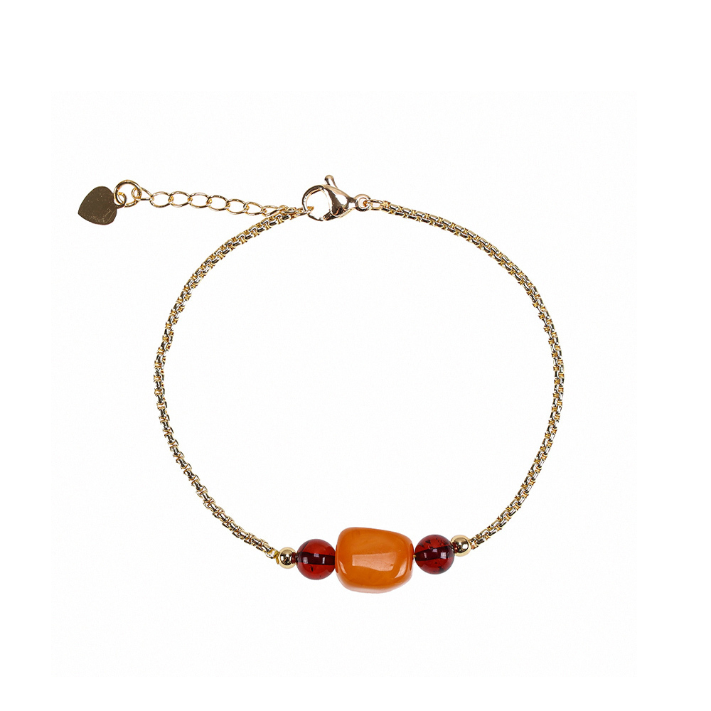 【風水好好玩】天然隨形吉祥老蜜蠟手鍊 (招財/安神定魄/保平安/招貴人)