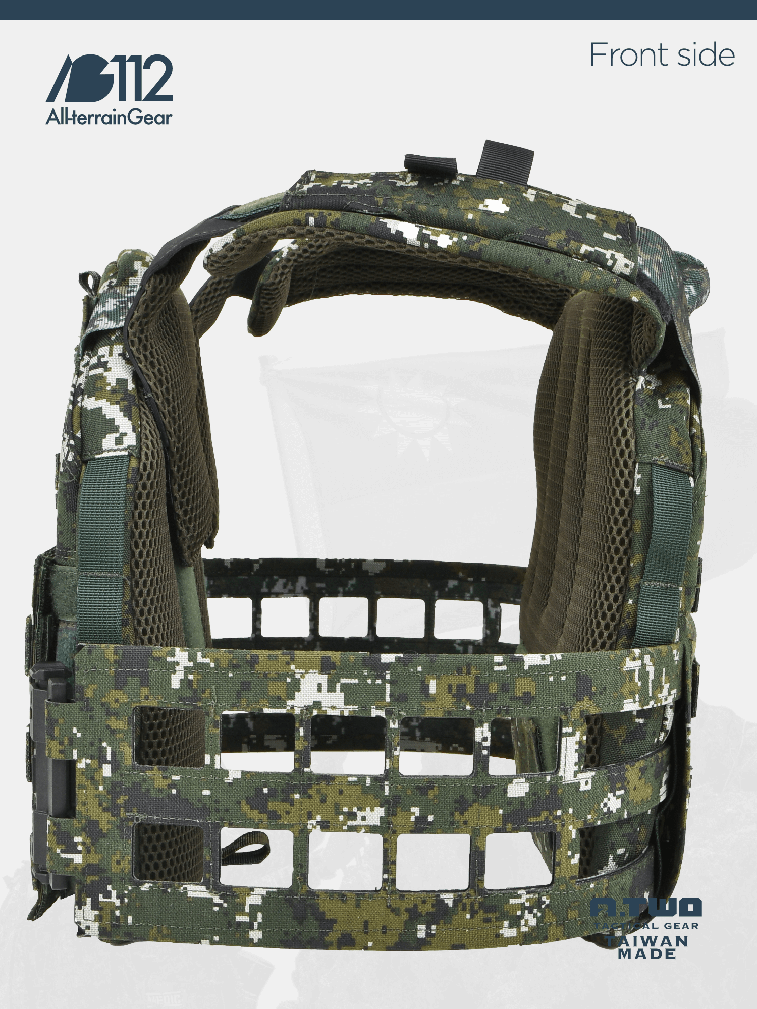 AG112 Gen2 專為機動任務與長時間操作設計的戰術背心,結合 Tegris 快拆包圍與三段可調肩帶,提供穿著舒適度與機動穩定兼具的解決方案。 從抵槍支撐、模組拓展到貼合性與透氣性,每一處細節都為台灣戰術使用者量身打造。