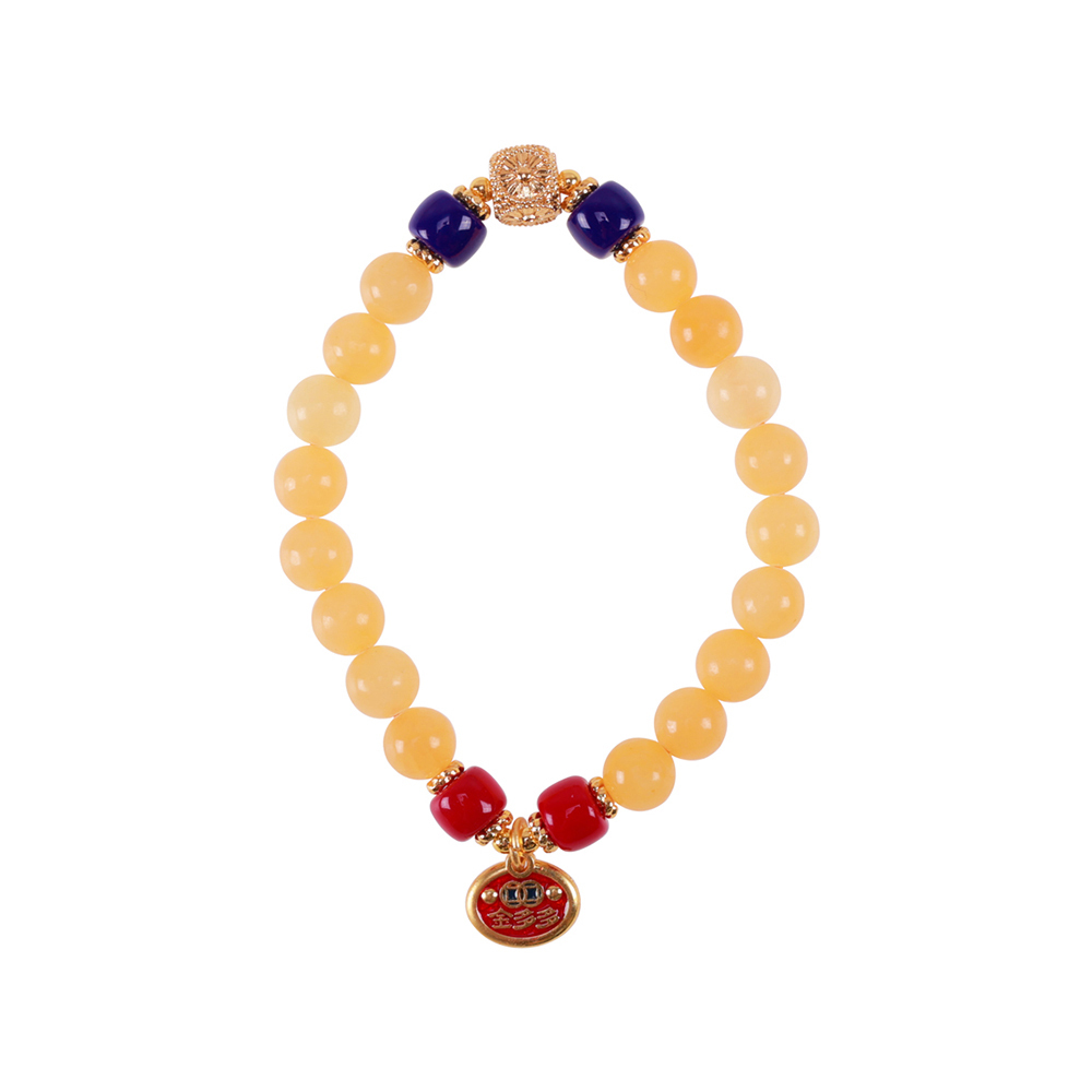 【風水好好玩】納財滿溢黃玉手鍊 (事業運/招財/財運)