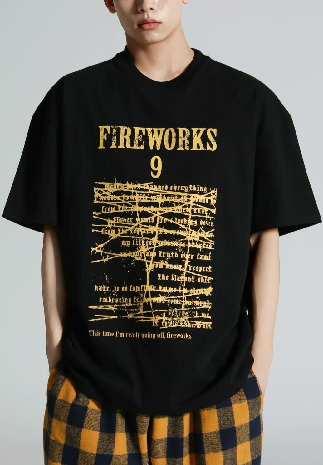 英文字圖案短袖Tee GUNNER-007T