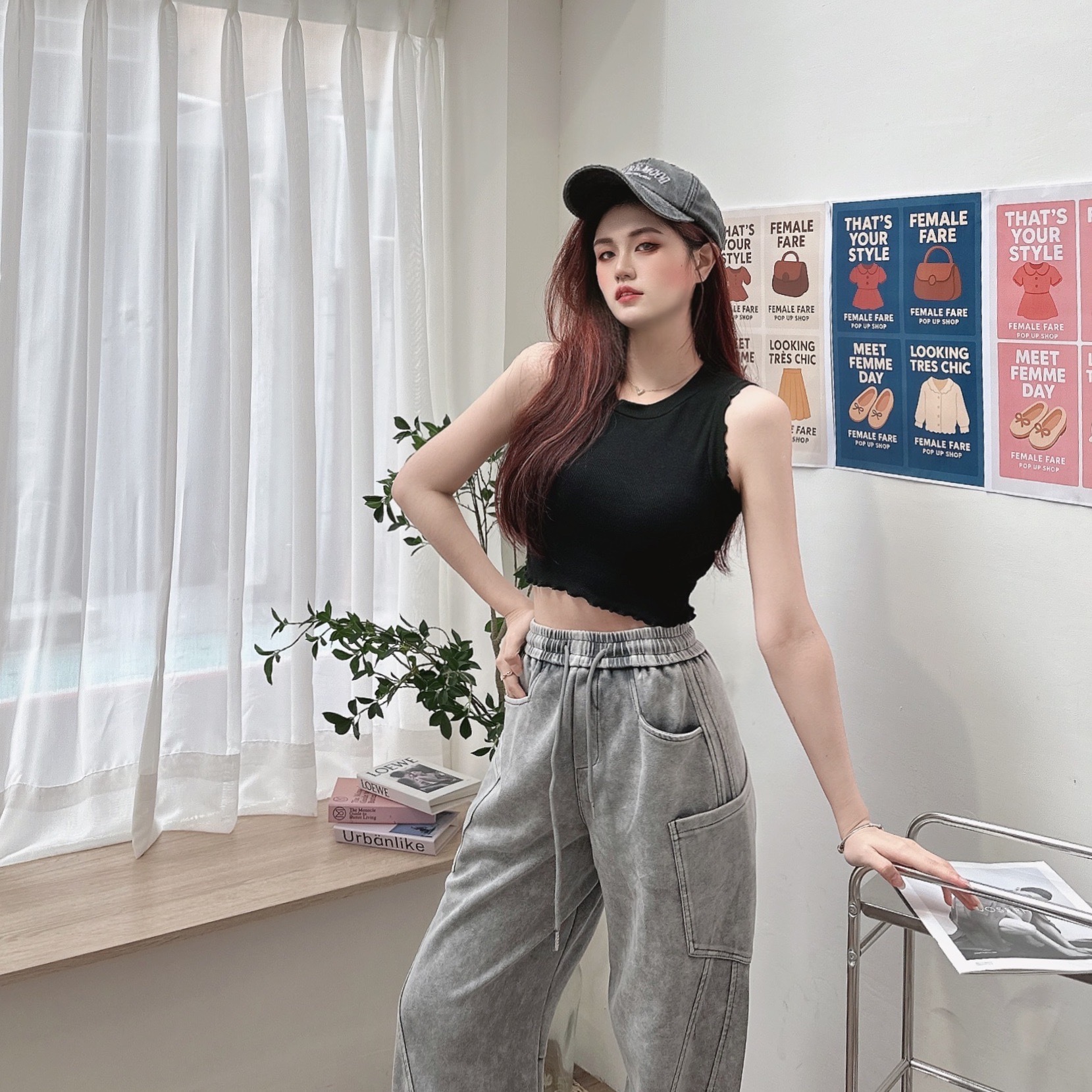 小花邊棉質BRATOP/四色