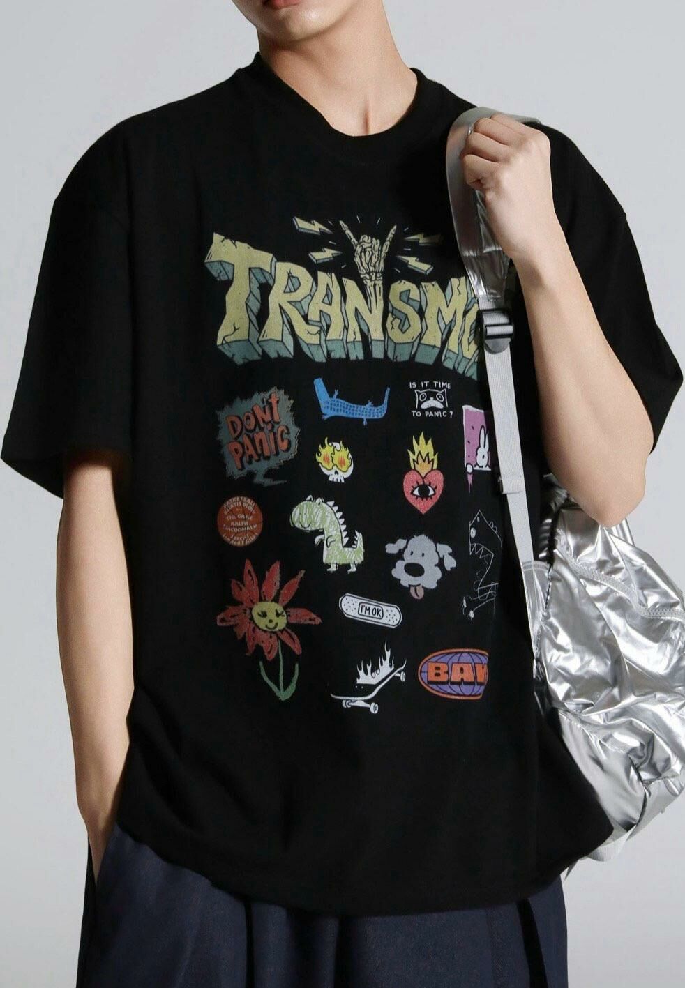 英文字圖案短袖Tee GUNNER-009T