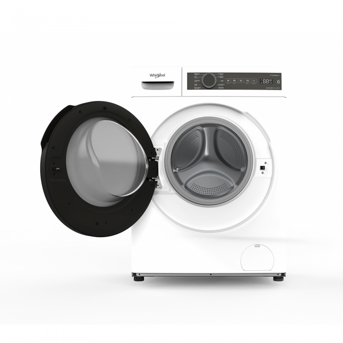 惠而浦 Whirlpool   FWPB28502GW(已飛頂820mm高)‧8.5公斤/1200轉‧變頻蒸氣‧纖薄前置式洗衣機-香港行貨-原廠2年全機及10年摩打保養‧