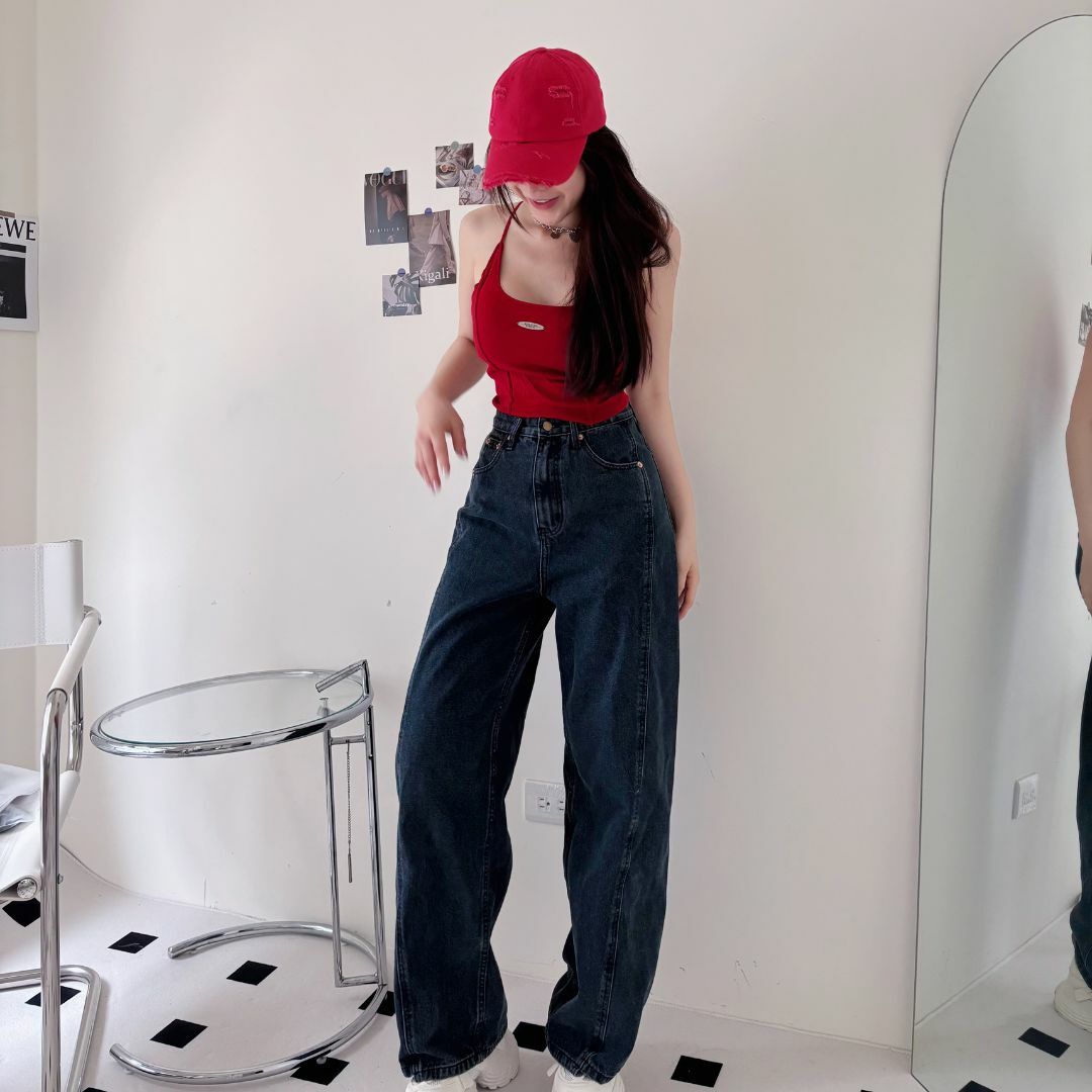 個性立體車線-顯瘦U領吊帶背心-3色 bra-top 細肩帶背心 小可愛(現貨)