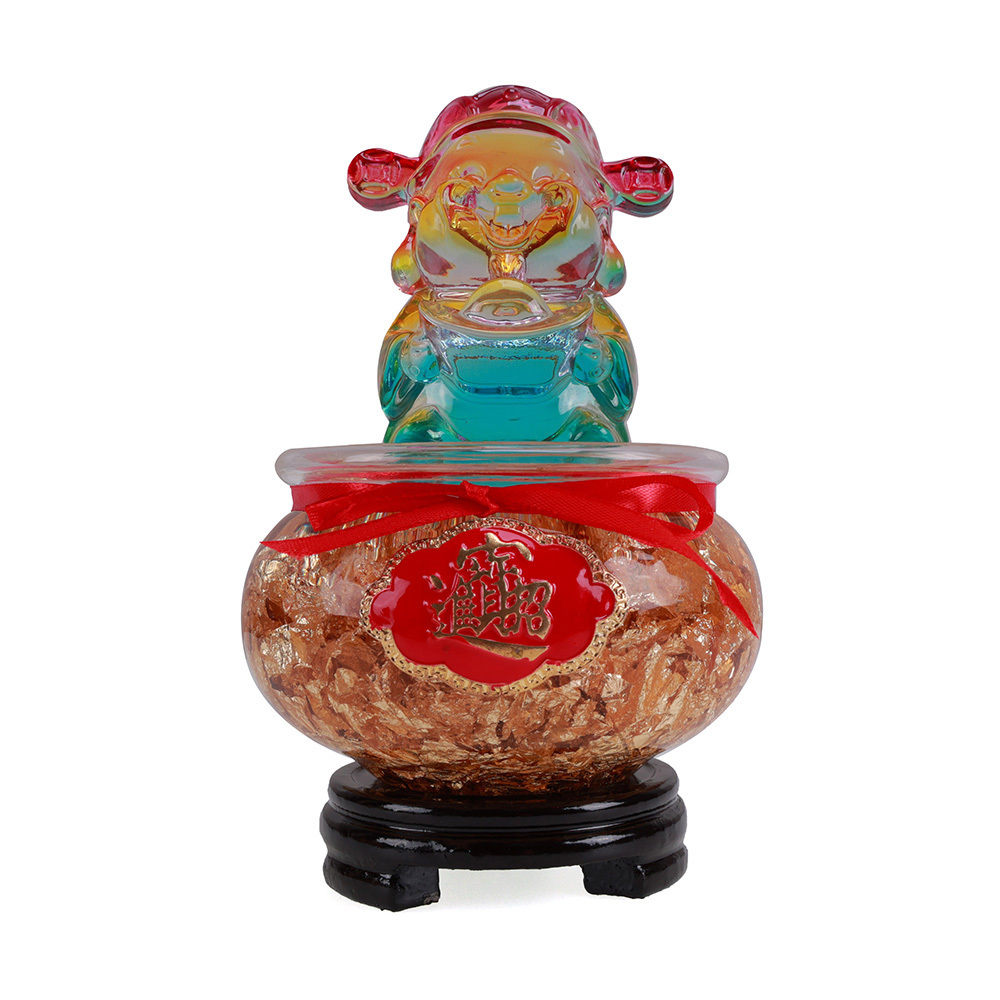 【風水好好玩】財神爺金箔聚寶盆 (財神爺/招財/以金吸金)
