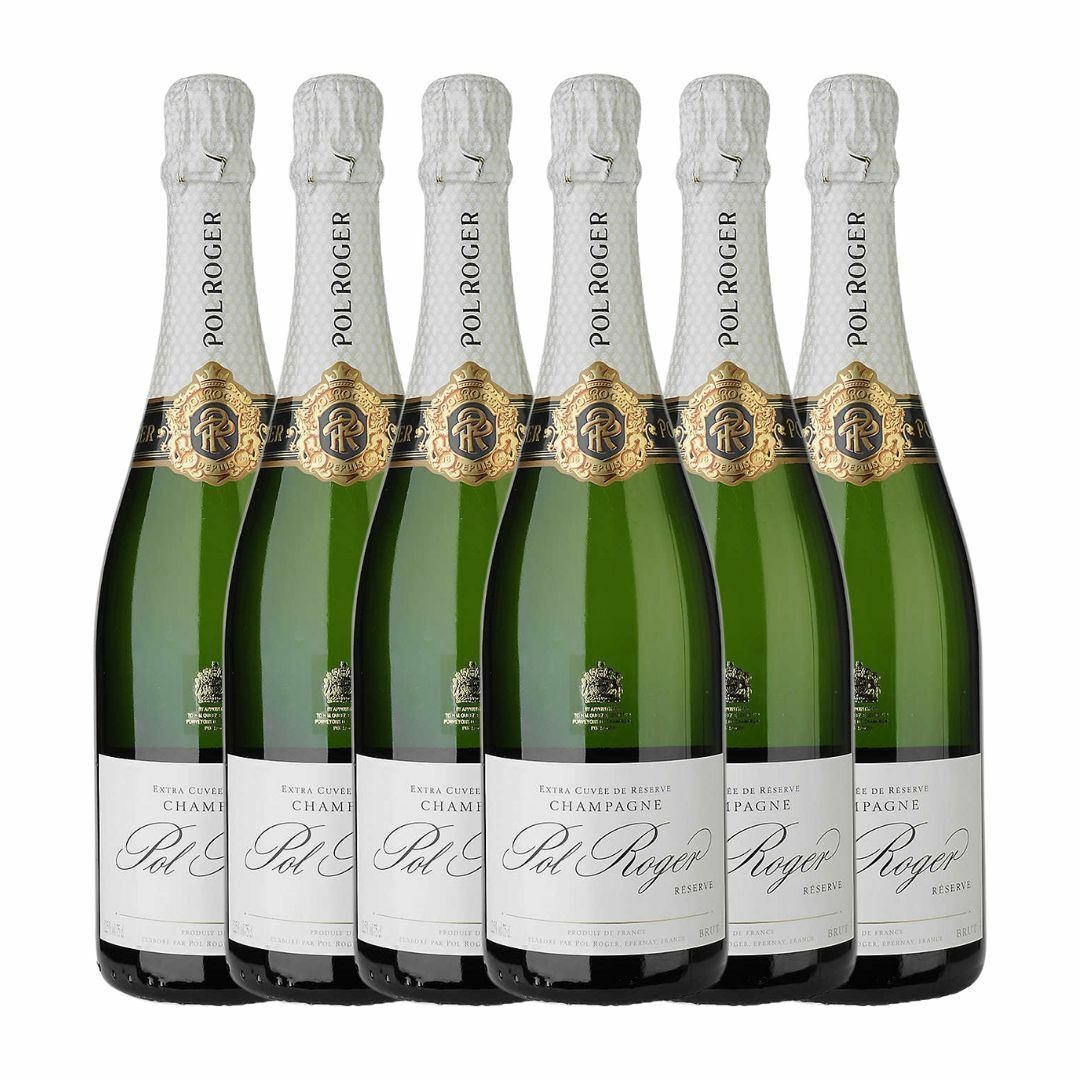 Pol Roger Brut Reserve NV Champagne (Gift Box) - 6 Bott
