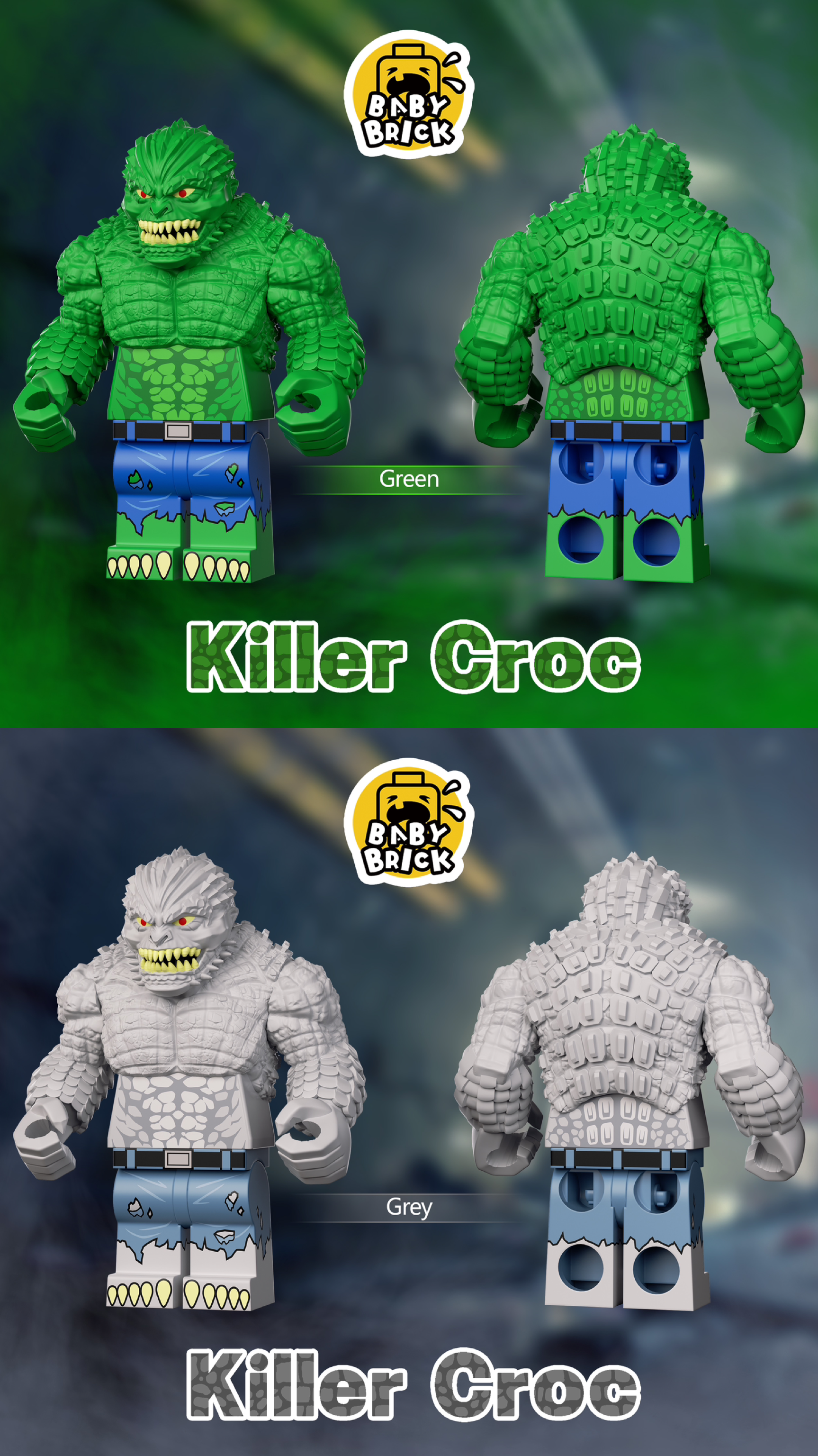 [Baby Brick] [In Stock] Comic Ver: Killer Croc [PADprinted]
